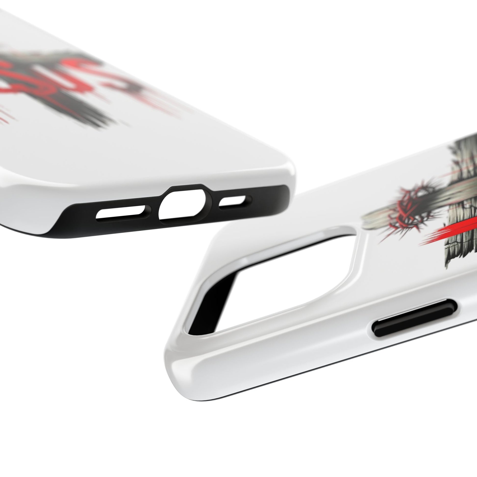 Jesus Cross and Crown Christian Theme Phone Cases for iPhones & Samsung Phones