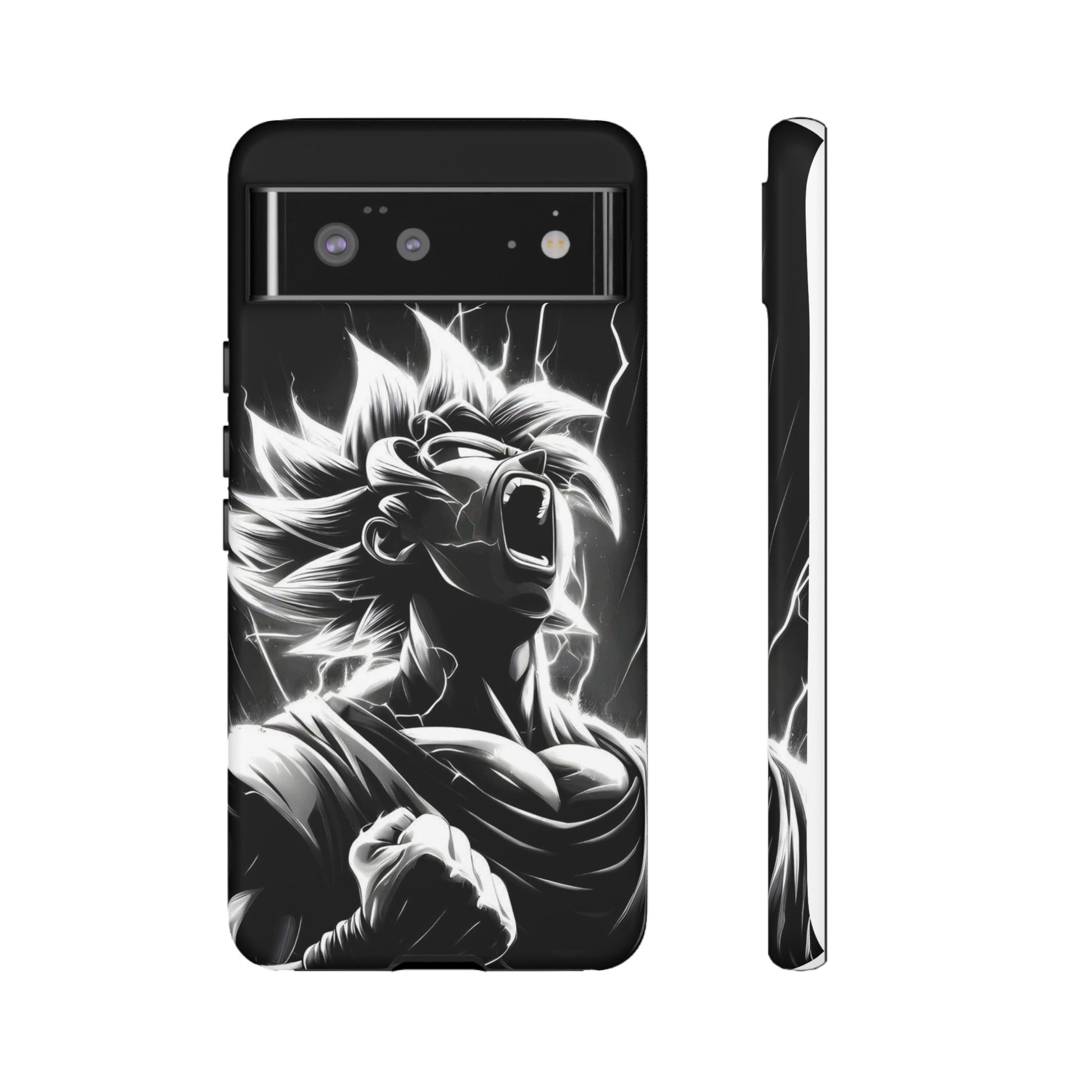 Anime Saiyan Rage Dragon ball Z Tough Cases for iPhones, Samsung, and Pixel