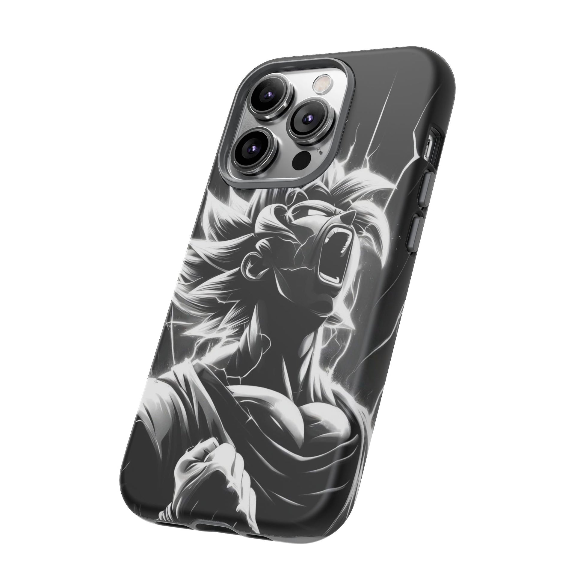 Anime Saiyan Rage Dragon ball Z Tough Cases for iPhones, Samsung, and Pixel