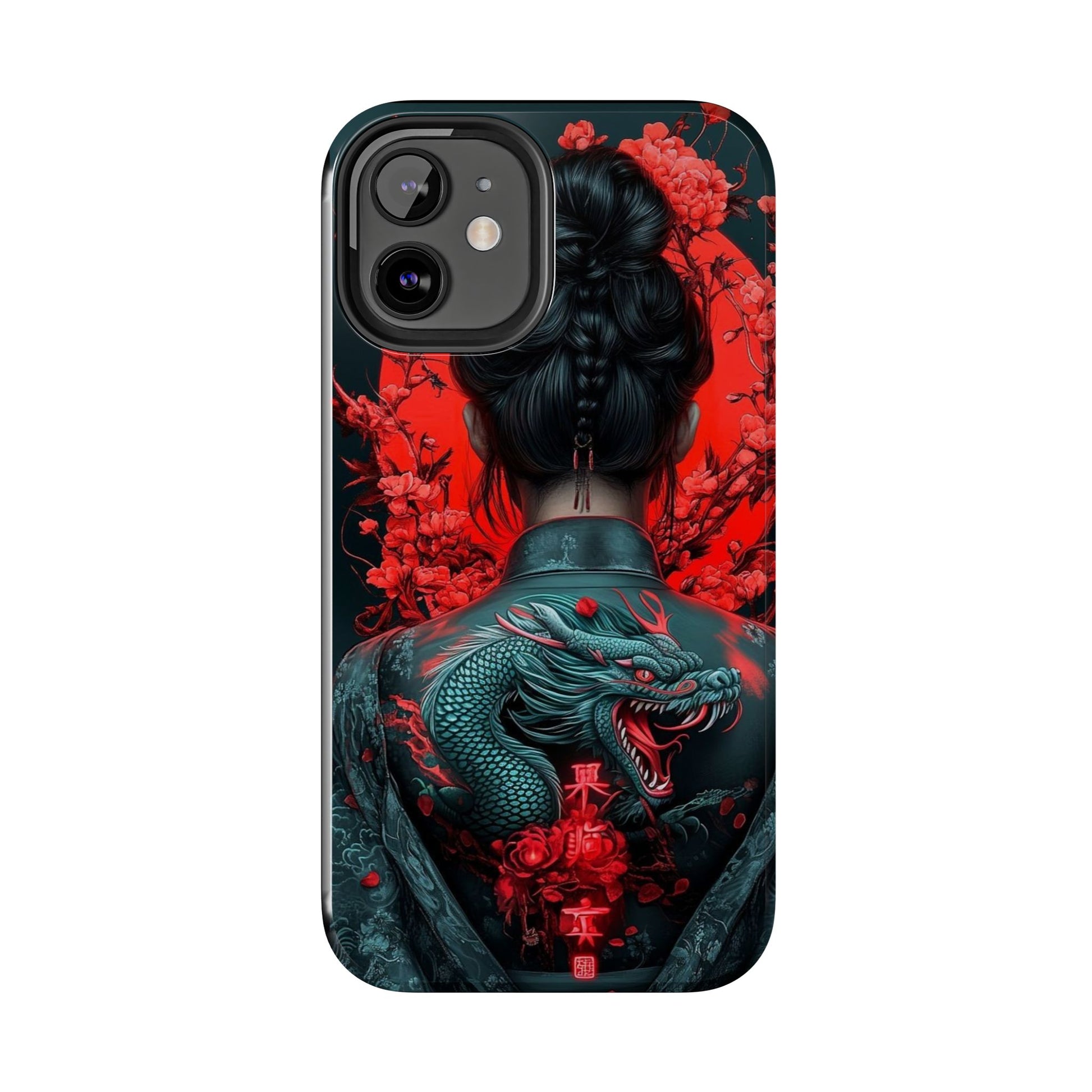 Dragon Geisha Japanese Design Phone Cases for iPhone & Samsung Galaxy Phones