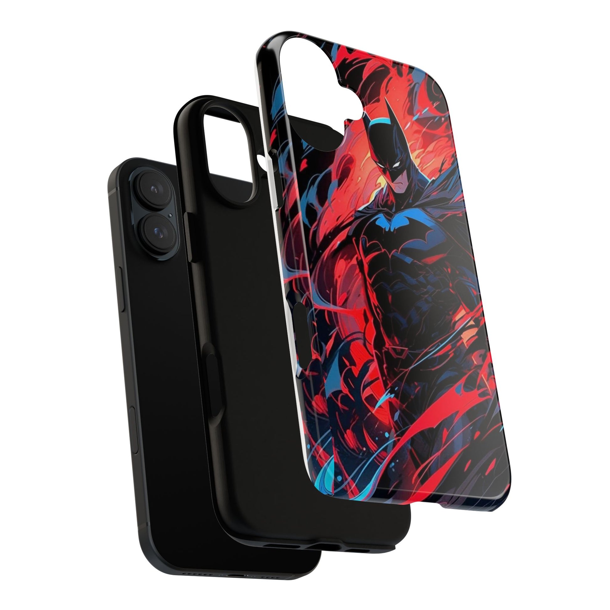 The Dark Knight Batman Art Tough Cases for iPhones, Samsung, and Pixel