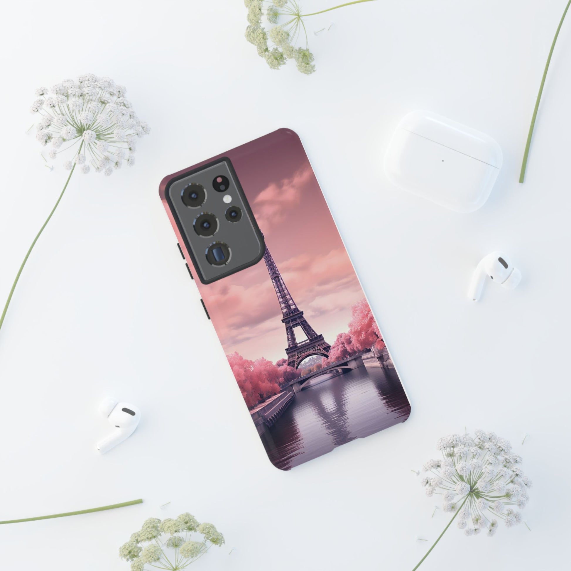 Eiffel Tower Paris Tough Cases for iPhones, Samsung, and Pixel