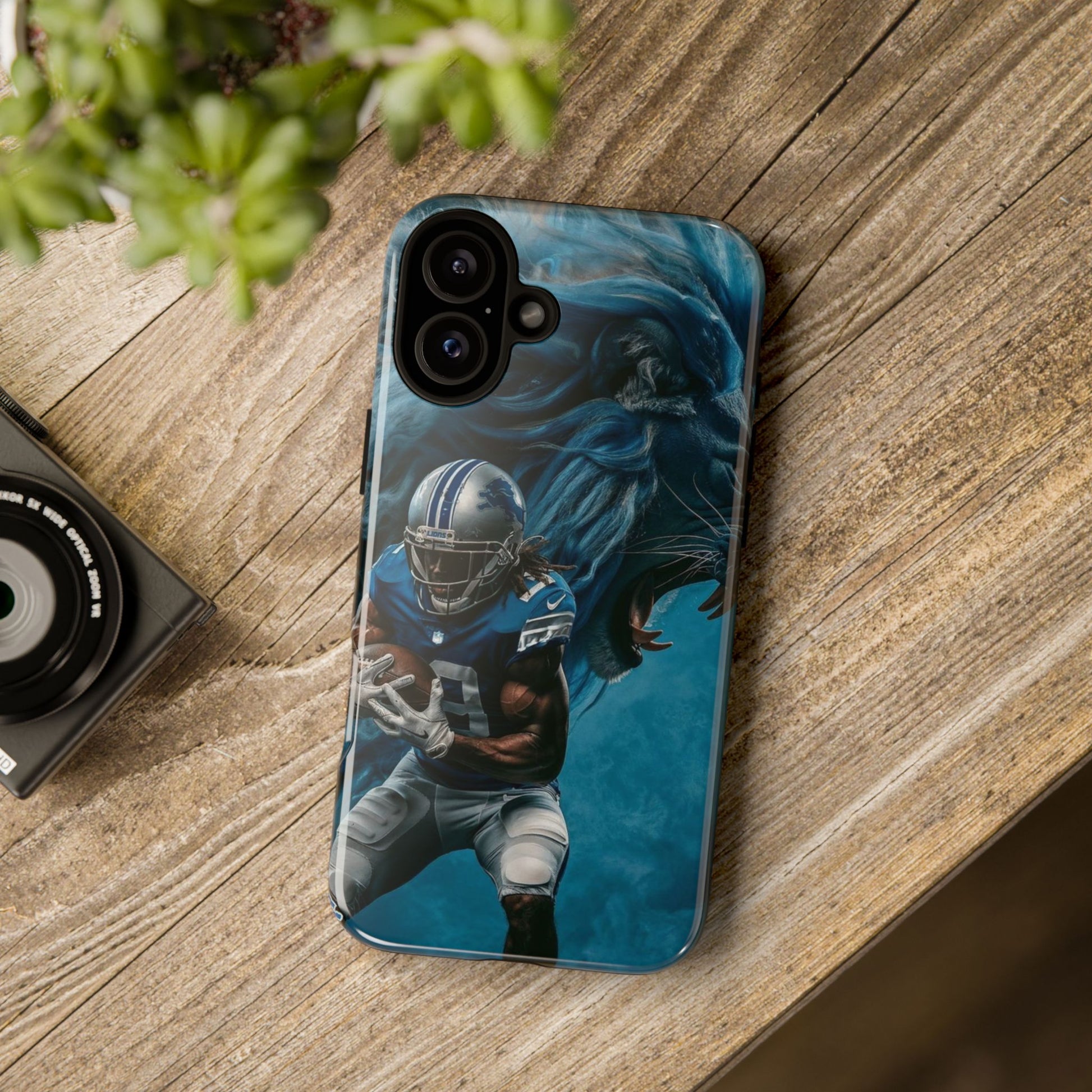 Detroit Lions Player Football Phone Case, Tough Cases for iPhones, Samsung, and Pixel