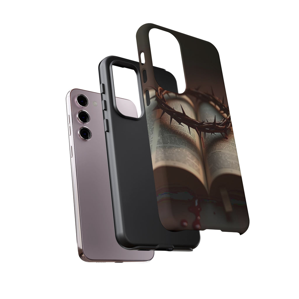 Crown of Thorns and Bible Christian Tough Cases for iPhones, Samsung, and Pixel