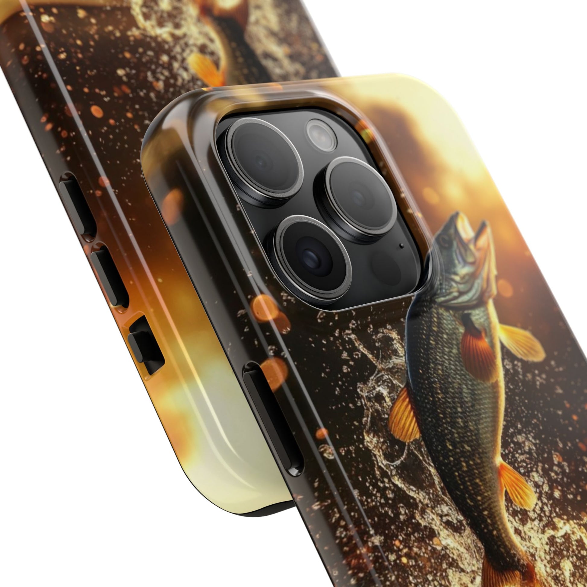 Jumping Bass Fish Theme Phone Cases for iPhones & Samsung Phones