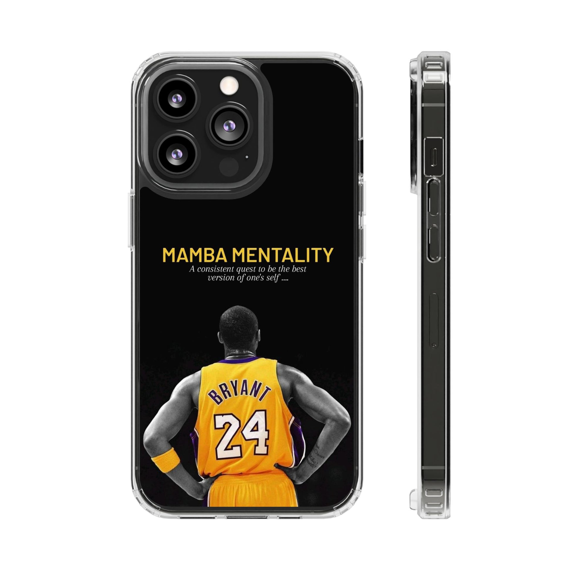 Kobe Mamba Mentality Basketball Inspired design Clear Phone Cases