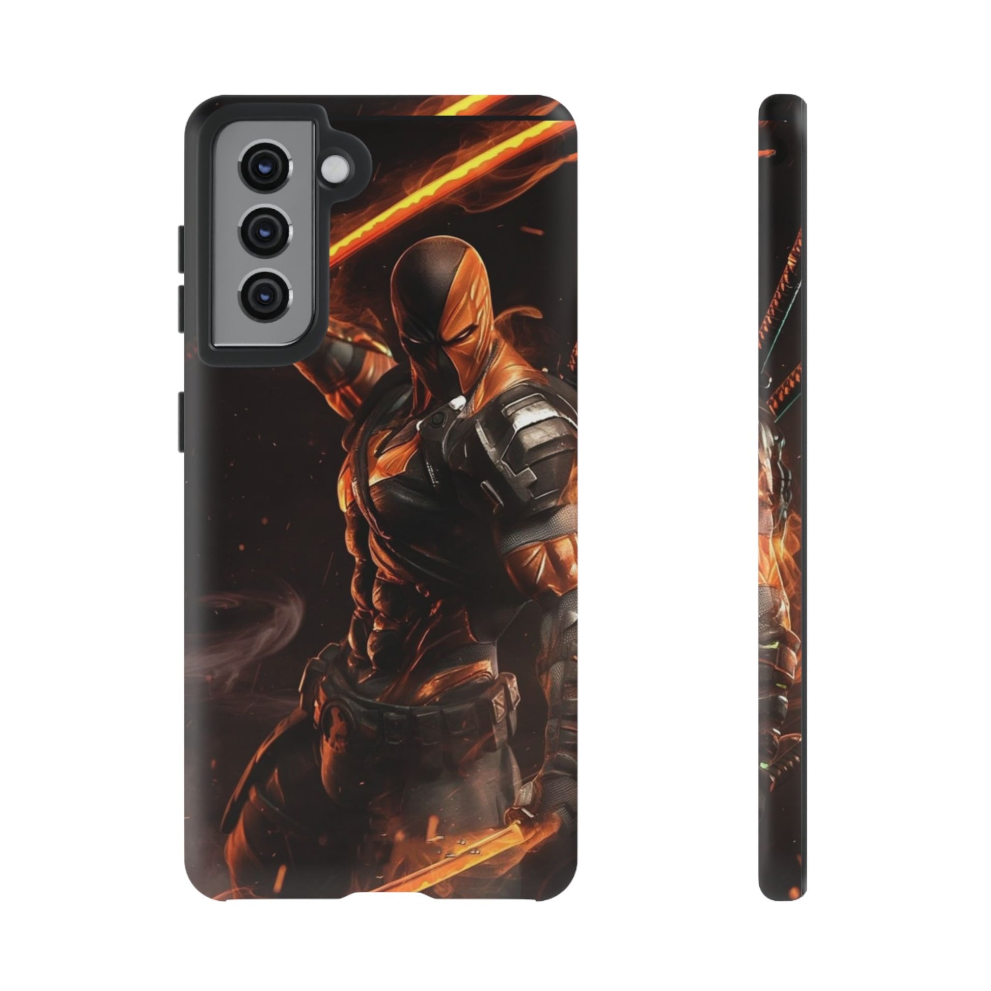 DC Comics Death Stroke Tough Cases for iPhones, Samsung, and Pixel