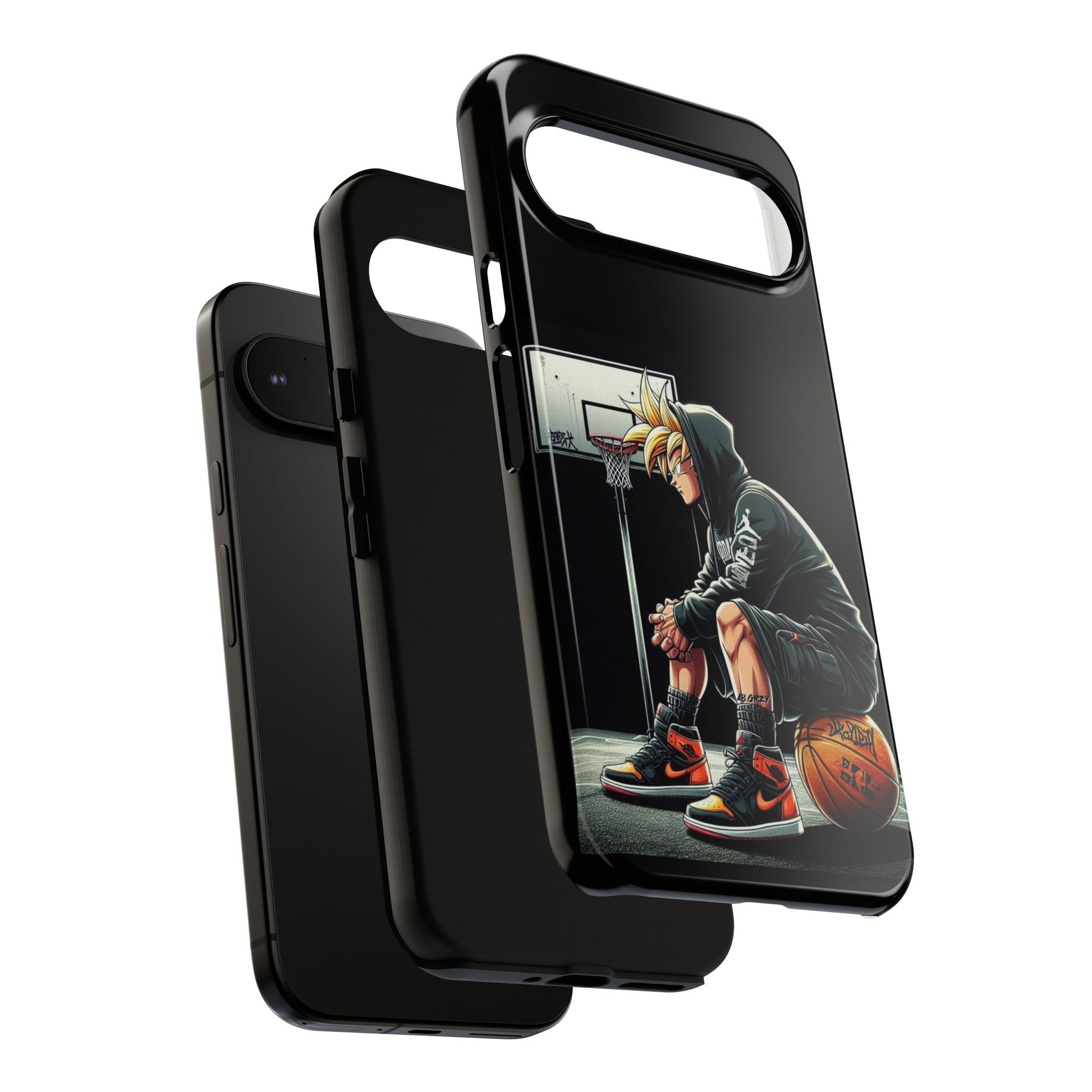 Son Goku Basketball Tough Cases for iPhones, Samsung, and Pixel