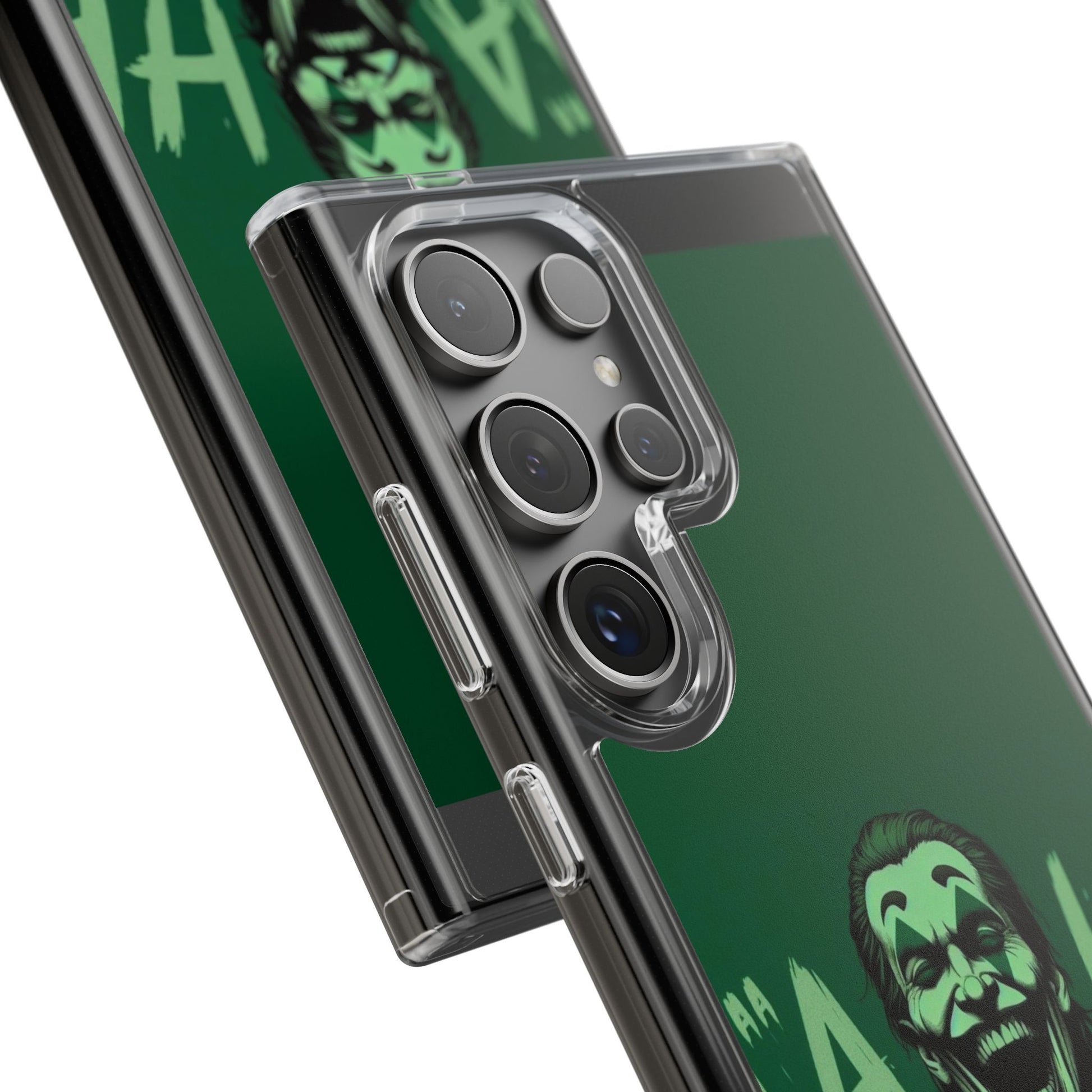 Phone Case, Comic book Inspired Design Joker Hahaha, Clear Phone Cover, Funny