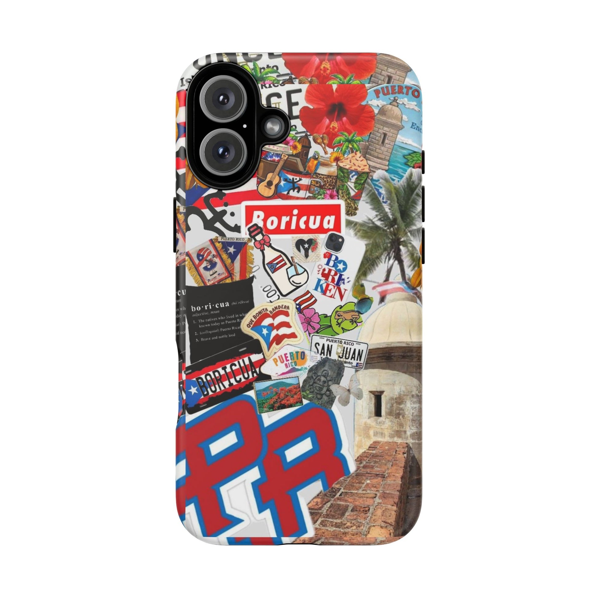 Puerto Rico Boricua Art Tough Cases for iPhones, Samsung, and Pixel
