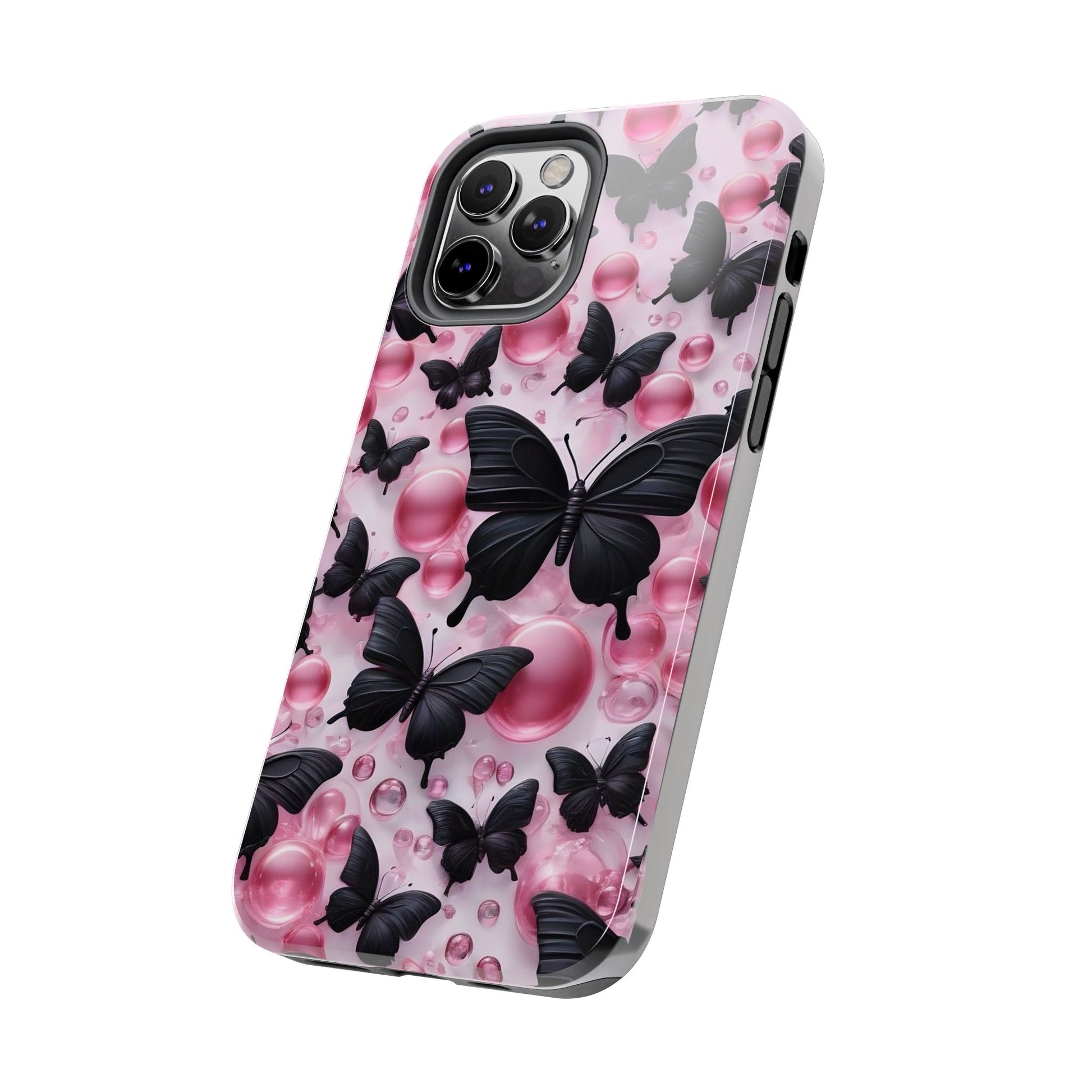 Pearls and Butterflies Theme Phone Cases for iPhones & Samsung Phones