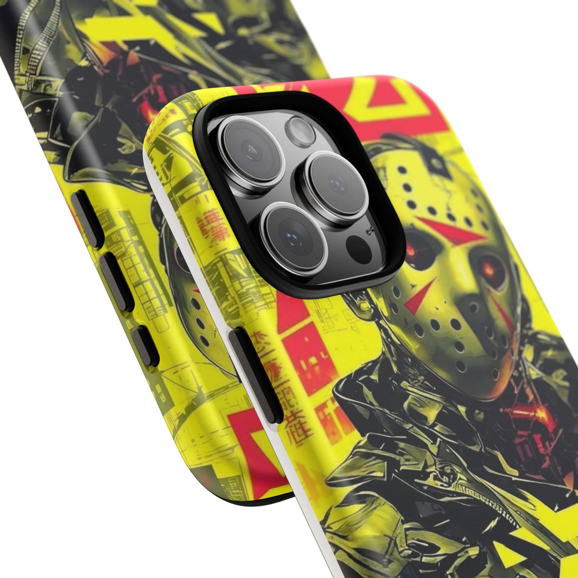 Cyberpunk X Jason Voorhees Tough Cases for iPhones, Samsung, and Pixel