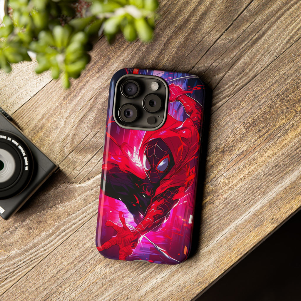 Miles Morales Spiderman Phone Case, Tough Cases for iPhones, Samsung, and Pixel