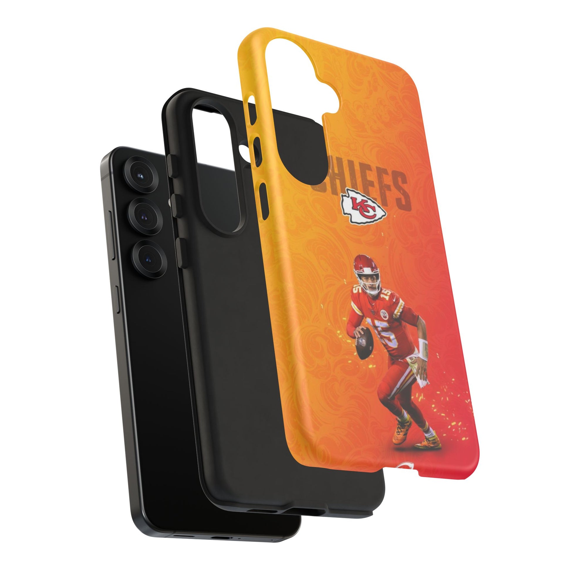 Kansas City Chiefs Patrick Mahomes Football Tough Cases for iPhones, Samsung, and Pixel