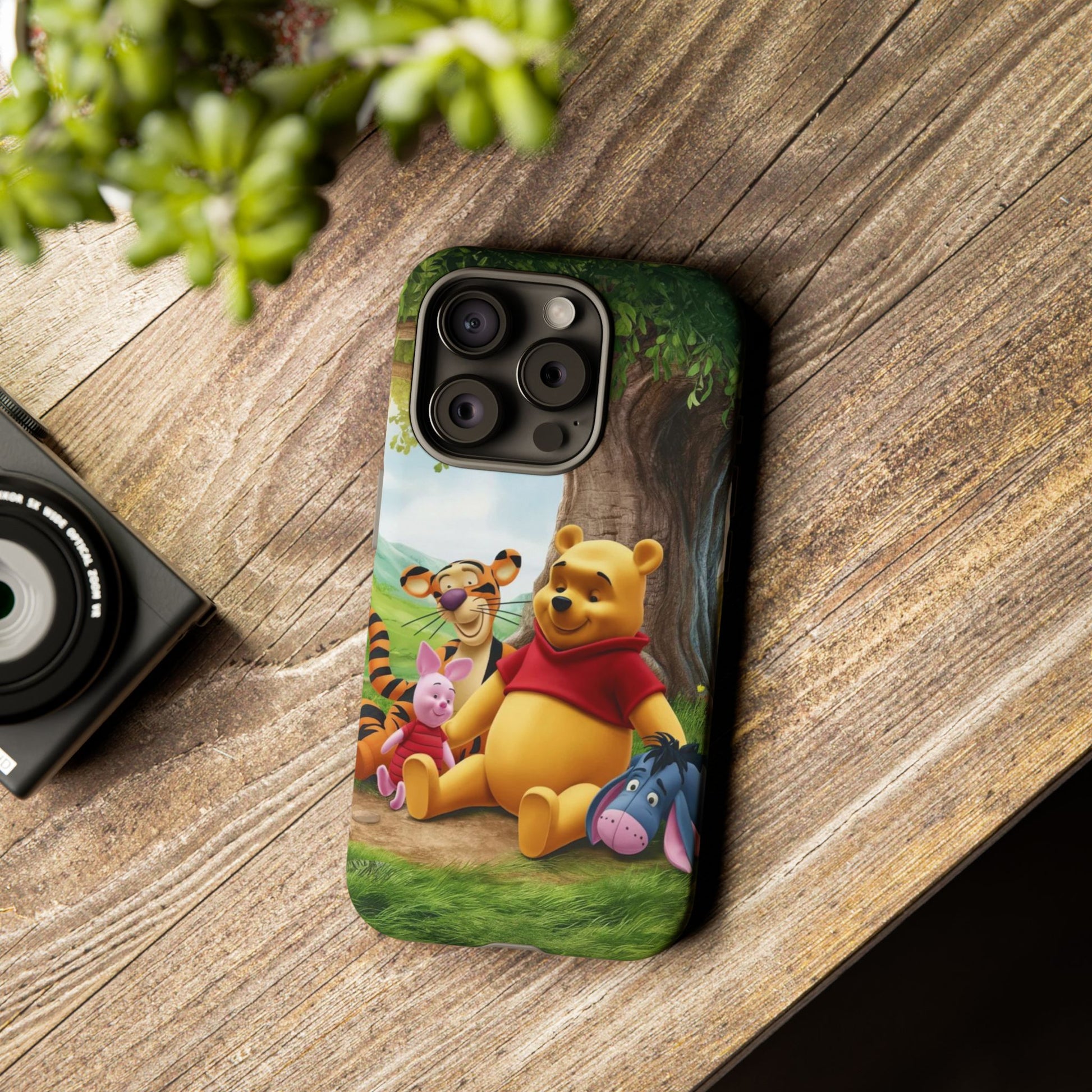 Cute Pooh Bear Phone Case, Tough Cases, Disney Phone for iPhones, Samsung, and Pixel