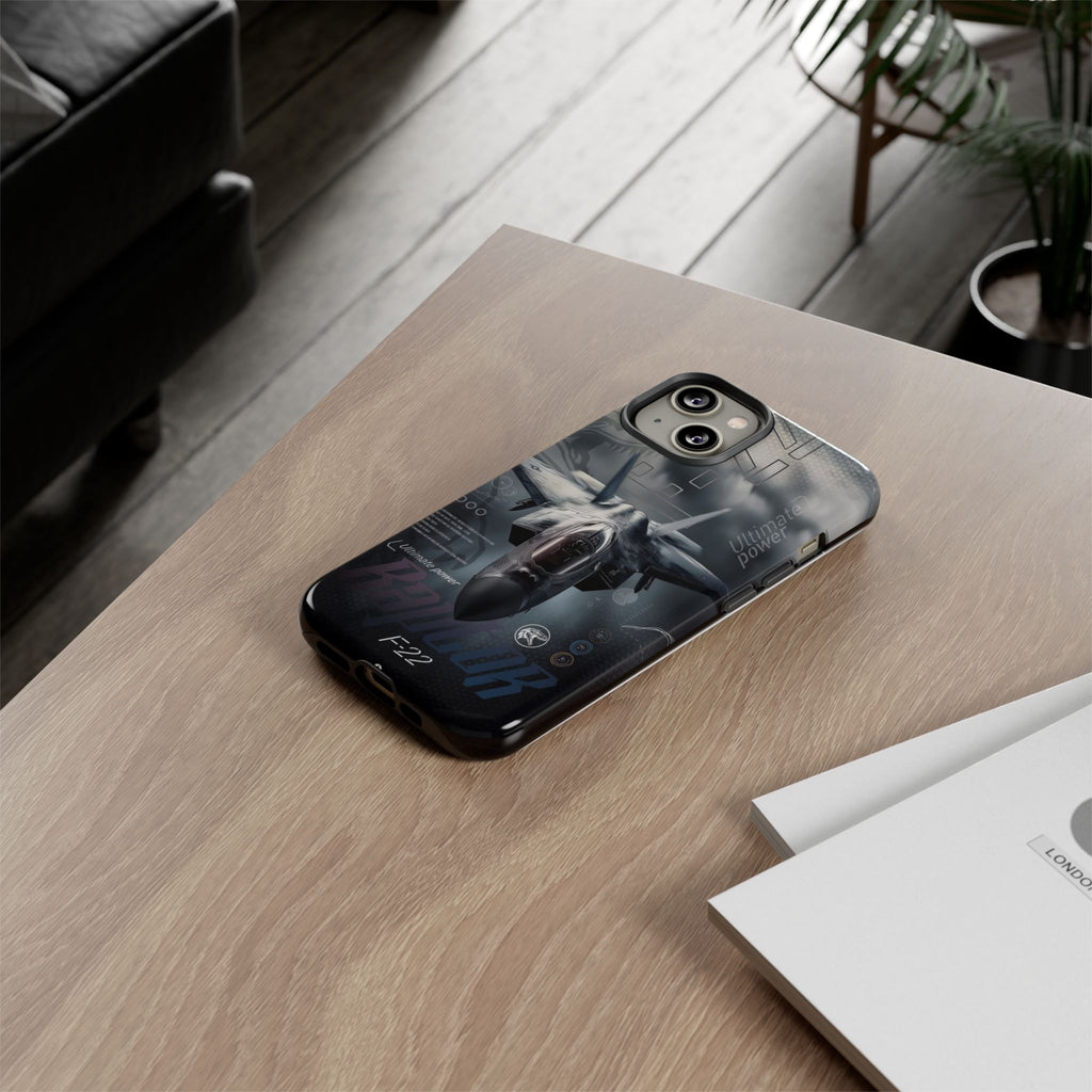 F-22 Raptor Fighter Jet Tough Cases for iPhones, Samsung, and Pixel