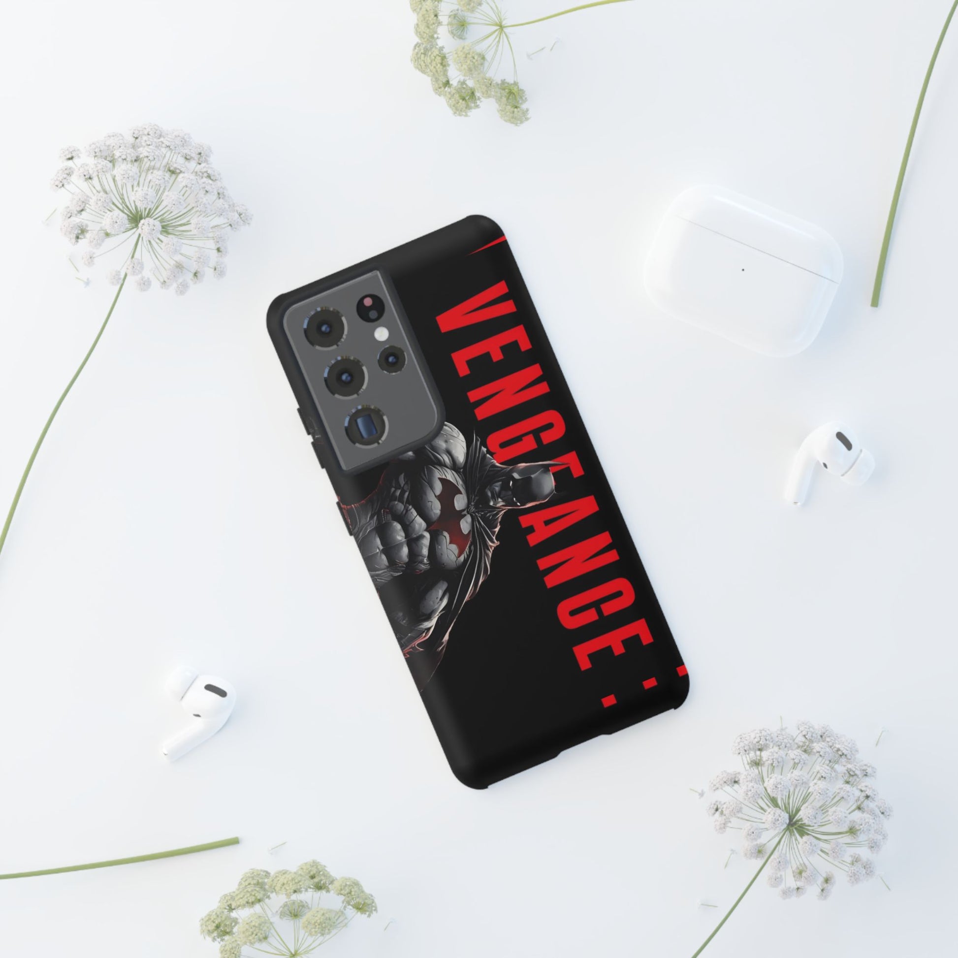 DC Comics Batman Vengence Tough Cases for iPhones, Samsung, and Pixel