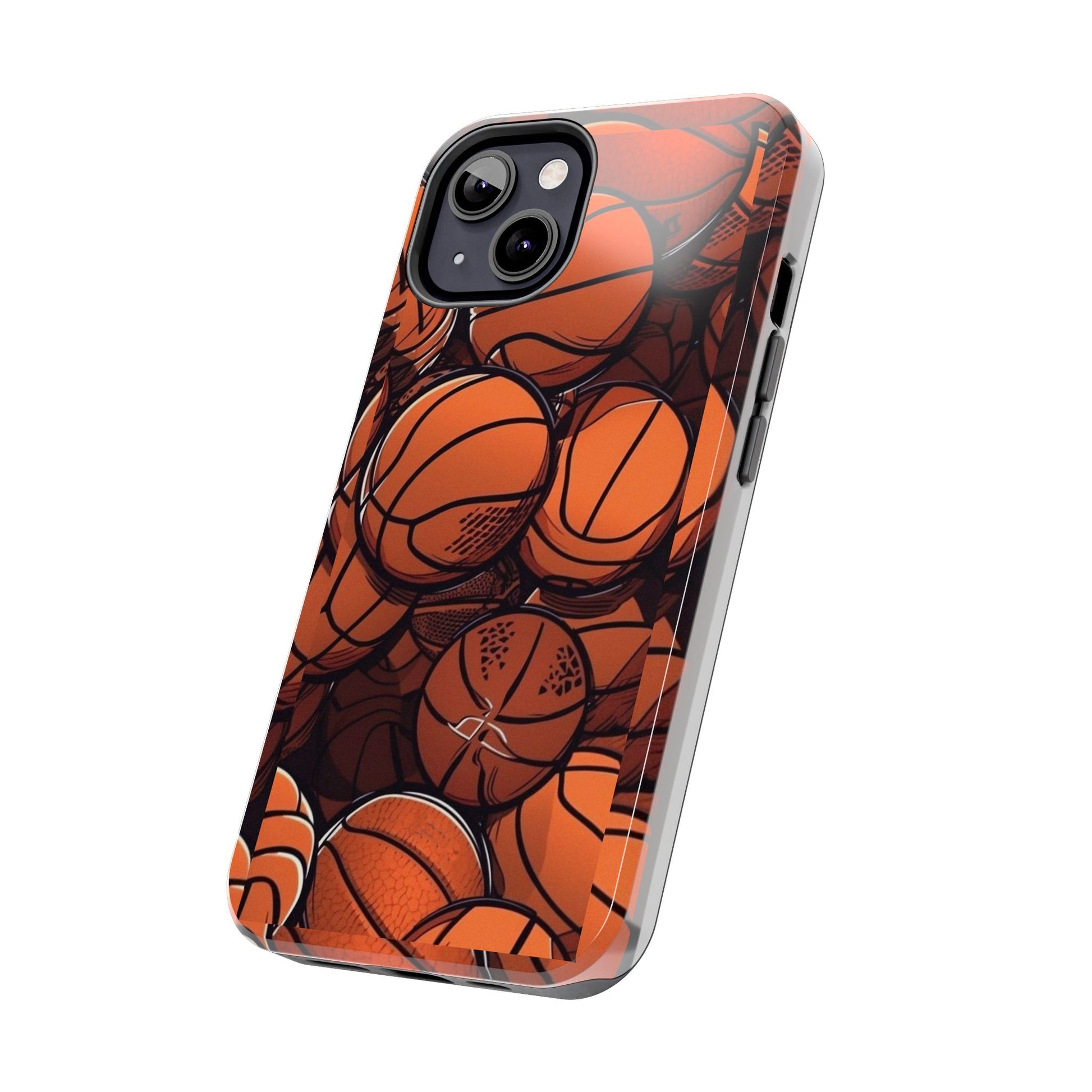 Basketball Pattern Design Tough Phone Cases for Iphones & Samsung Durable