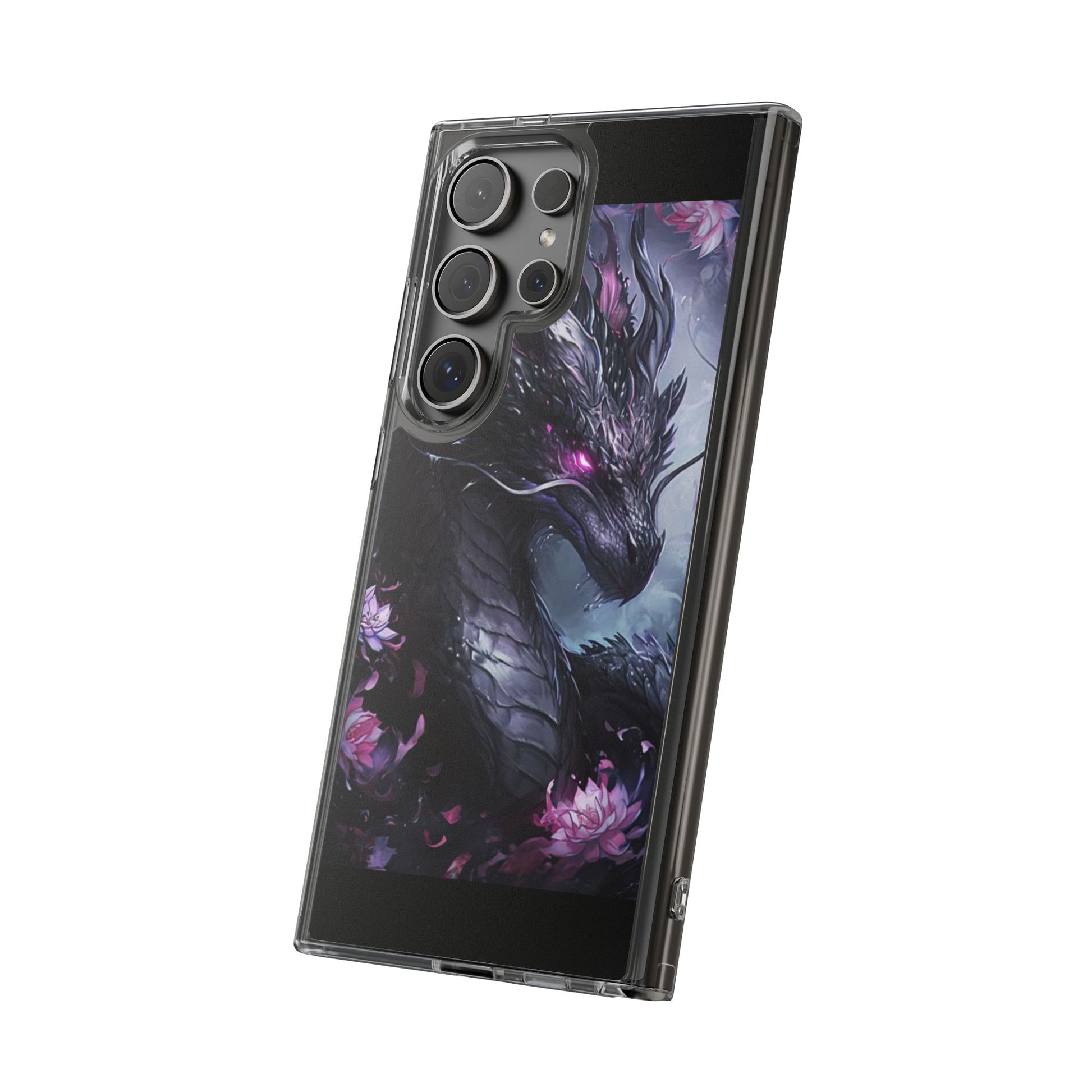 Phone Cases, Purple Dragon Design, iPhone Samsung Case, Protective Cover, Unique