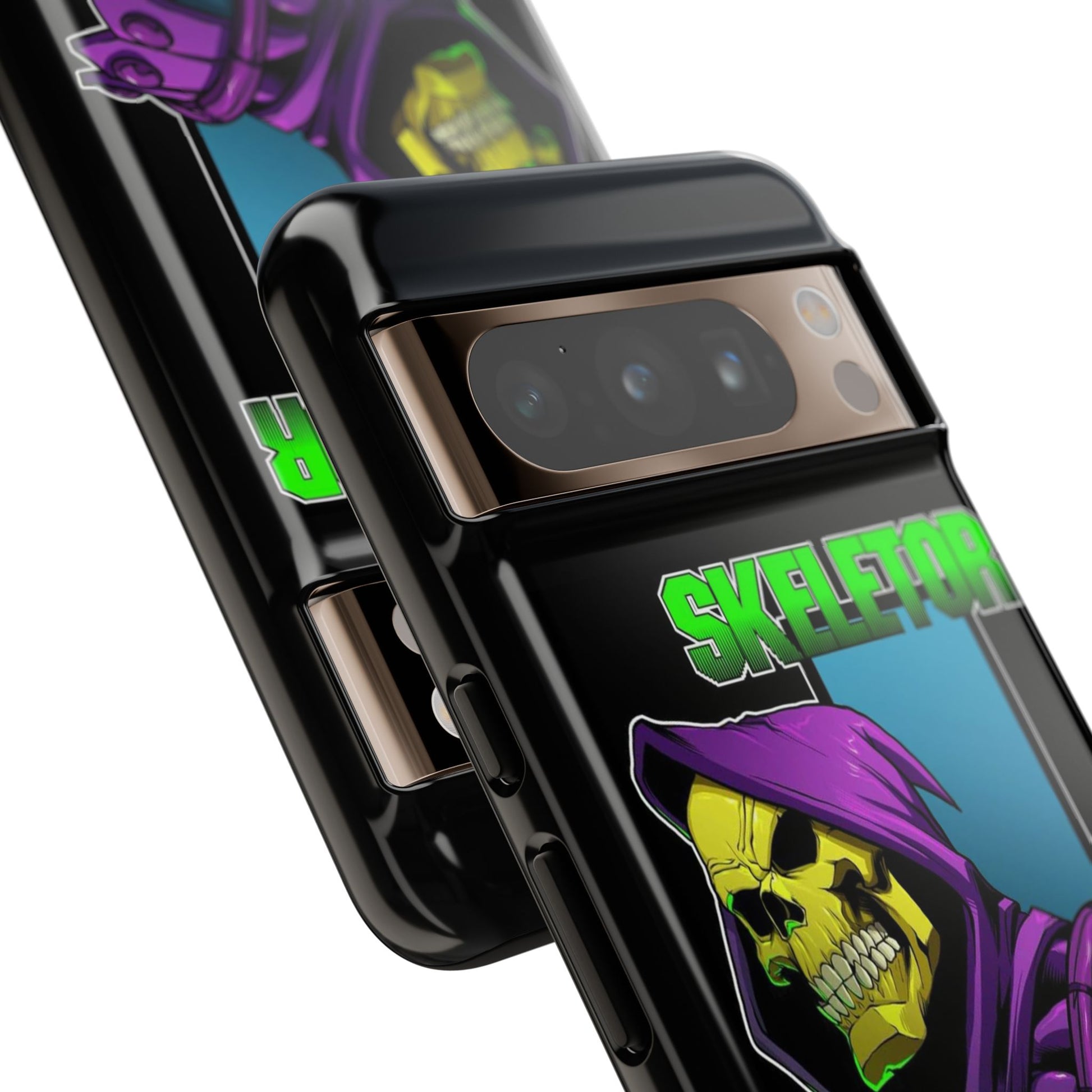 Skeletor Tough Cases for iPhones, Samsung, and Pixel