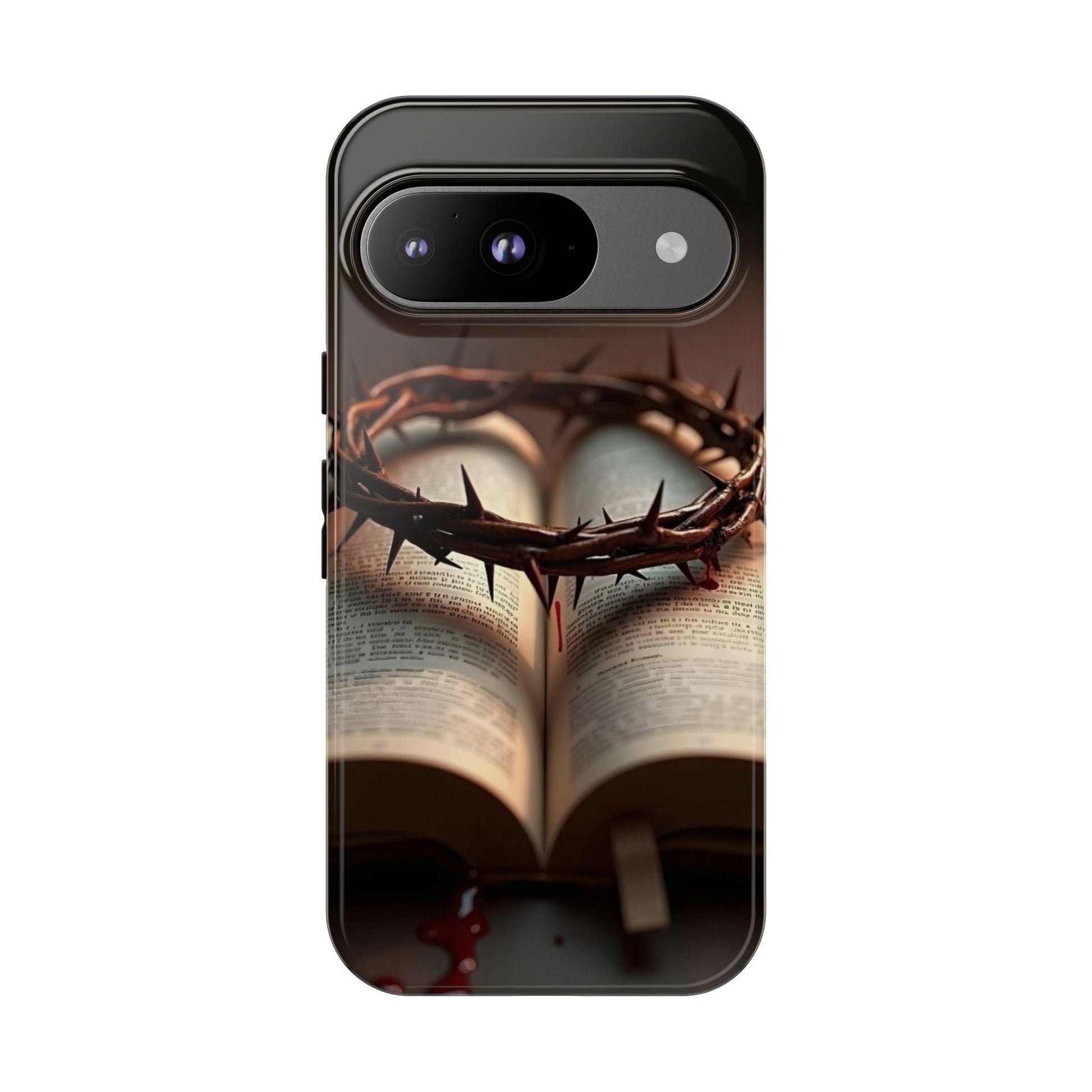 Crown of Thorns and Bible Christian Tough Cases for iPhones, Samsung, and Pixel