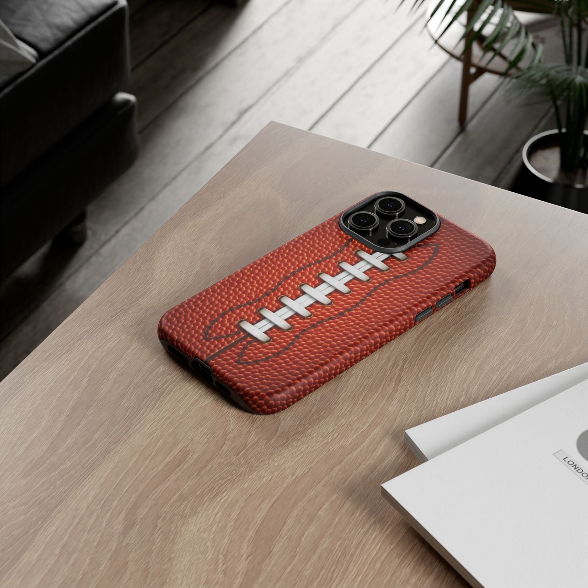 Football Pigskin Print Tough Cases for iPhones, Samsung, and Pixel