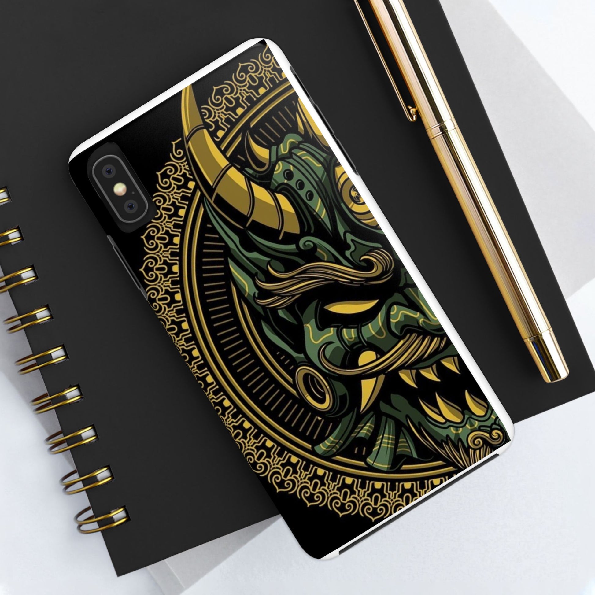 Kabuki Mask Theme Phone Cases for Iphones & Samsung Durable