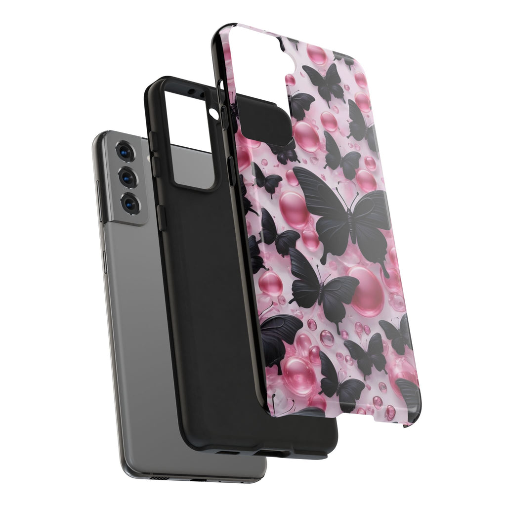 Pearls and Butterflies Theme Phone Cases for iPhones & Samsung Phones