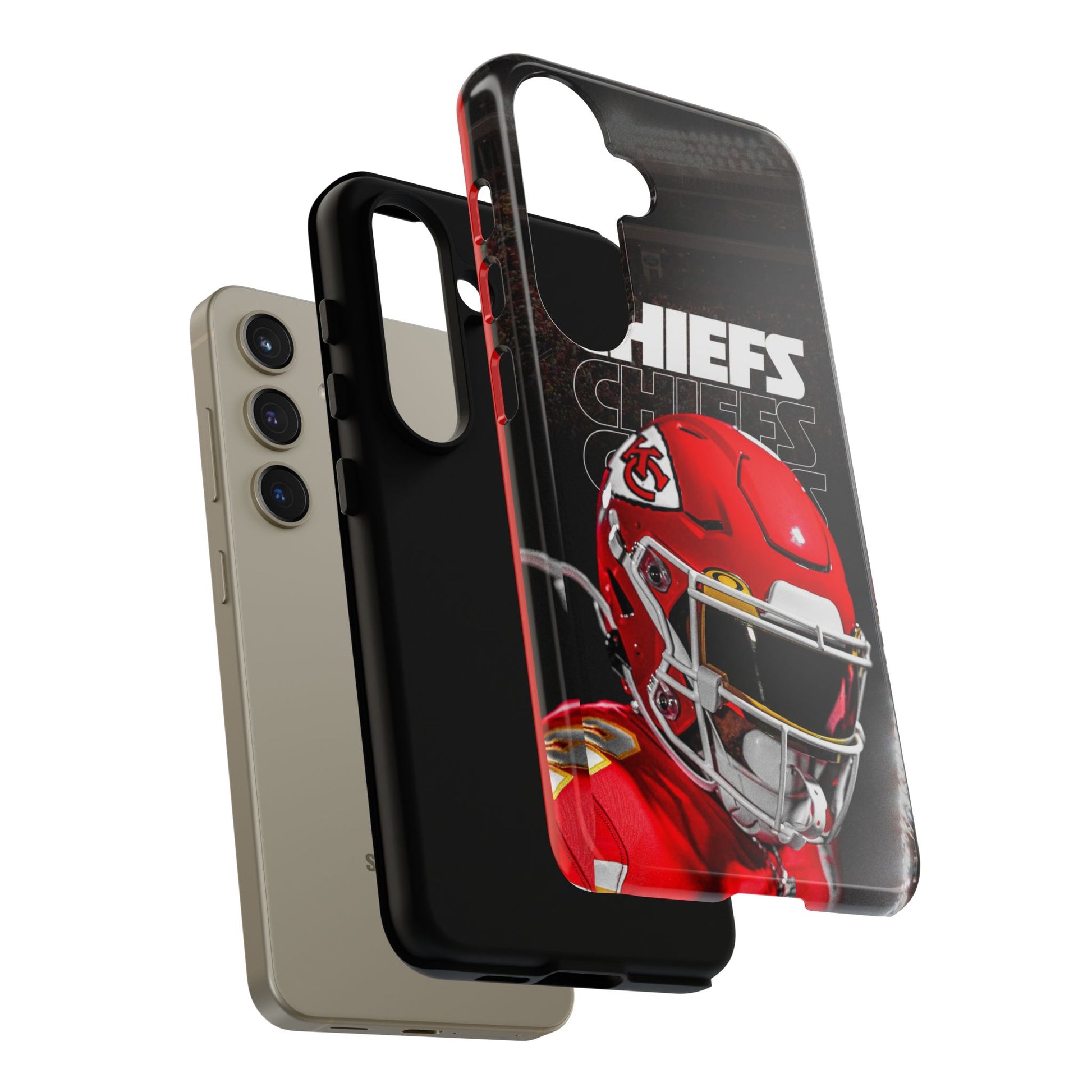Kansas City Chiefs Football Helmet Logo Tough Cases for iPhones, Samsung, and Pixel