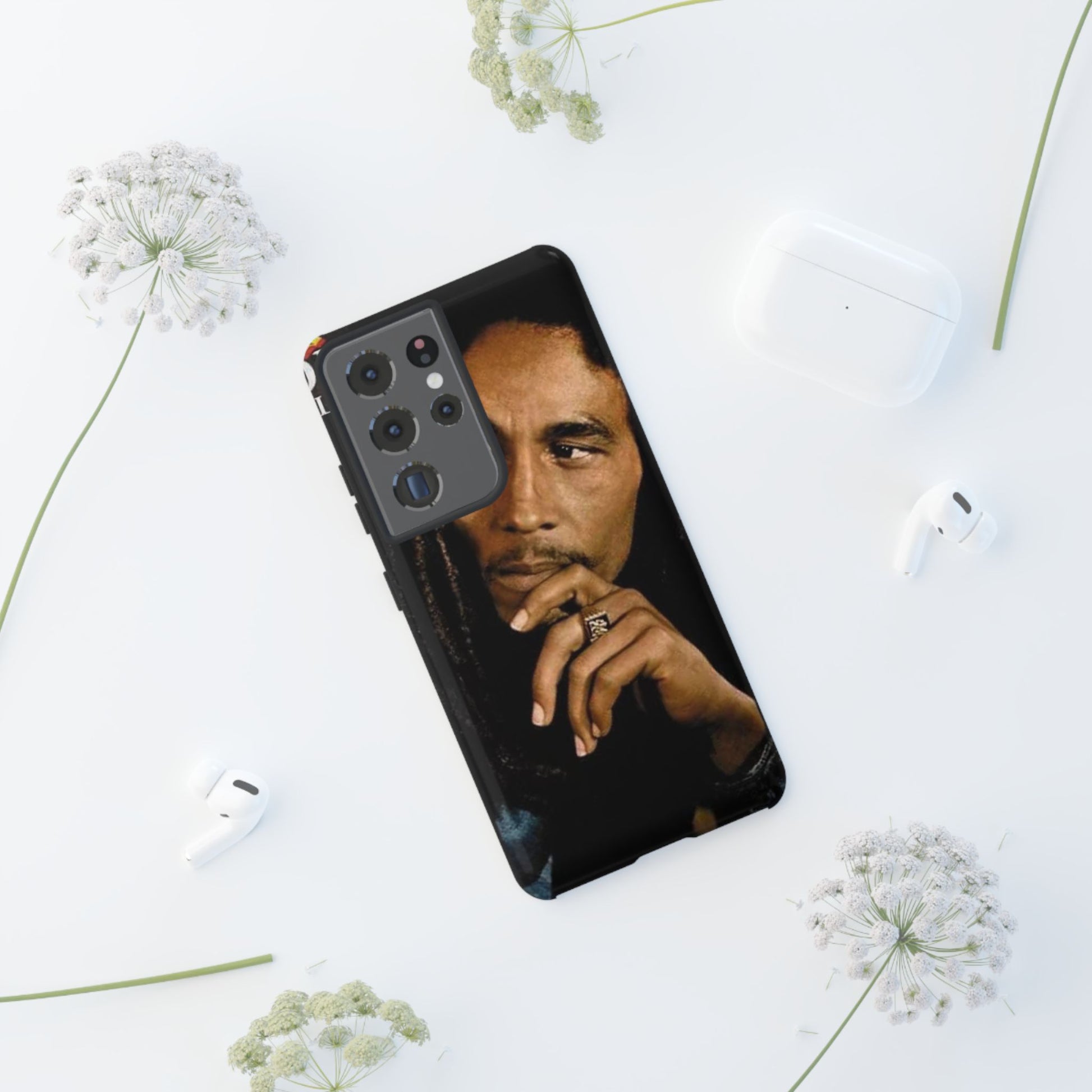 Marley Reggae Tough Cases for iPhones, Samsung, and Pixel