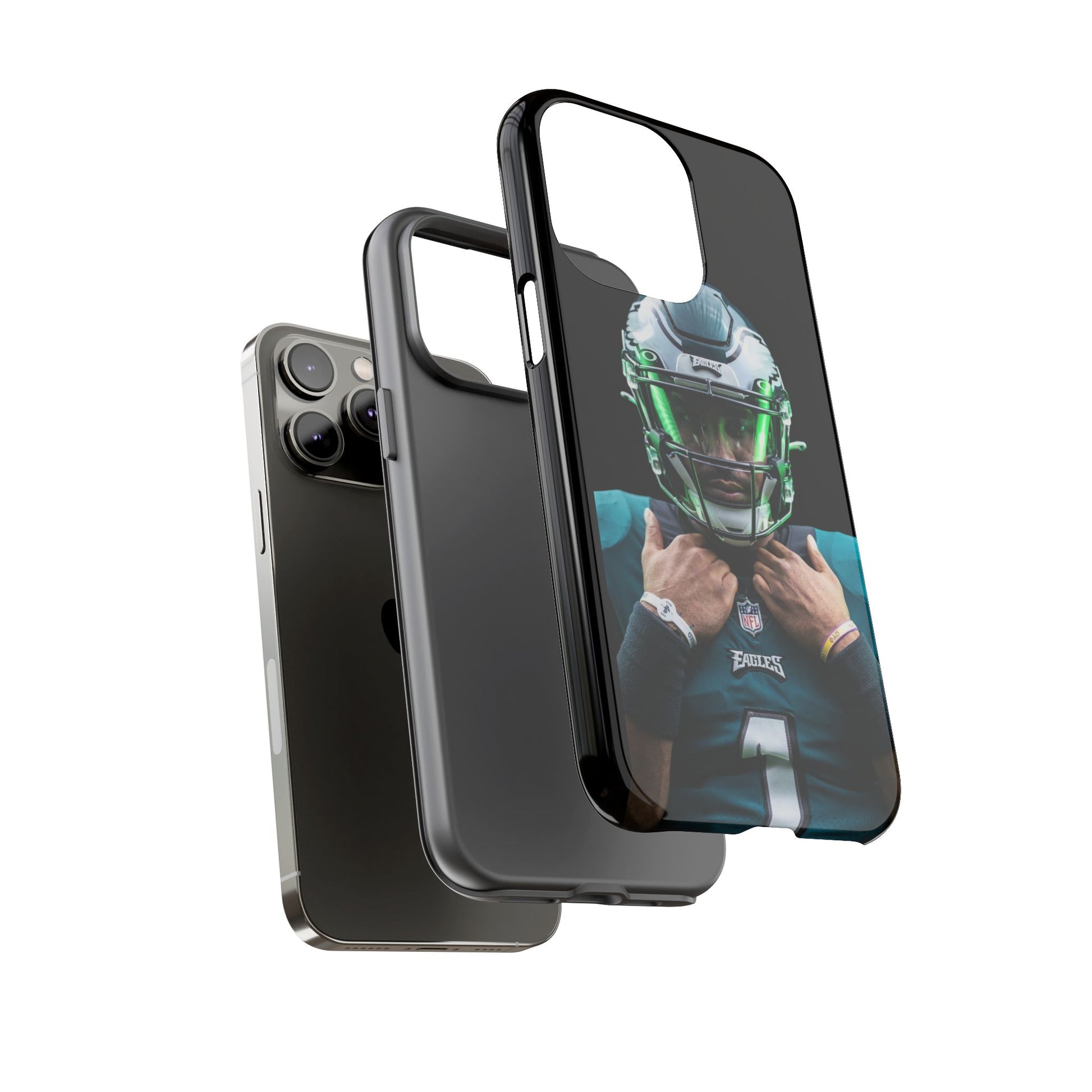 Eagles Football Jalen Hurts Tough Cases for iPhones, Samsung, and Pixel