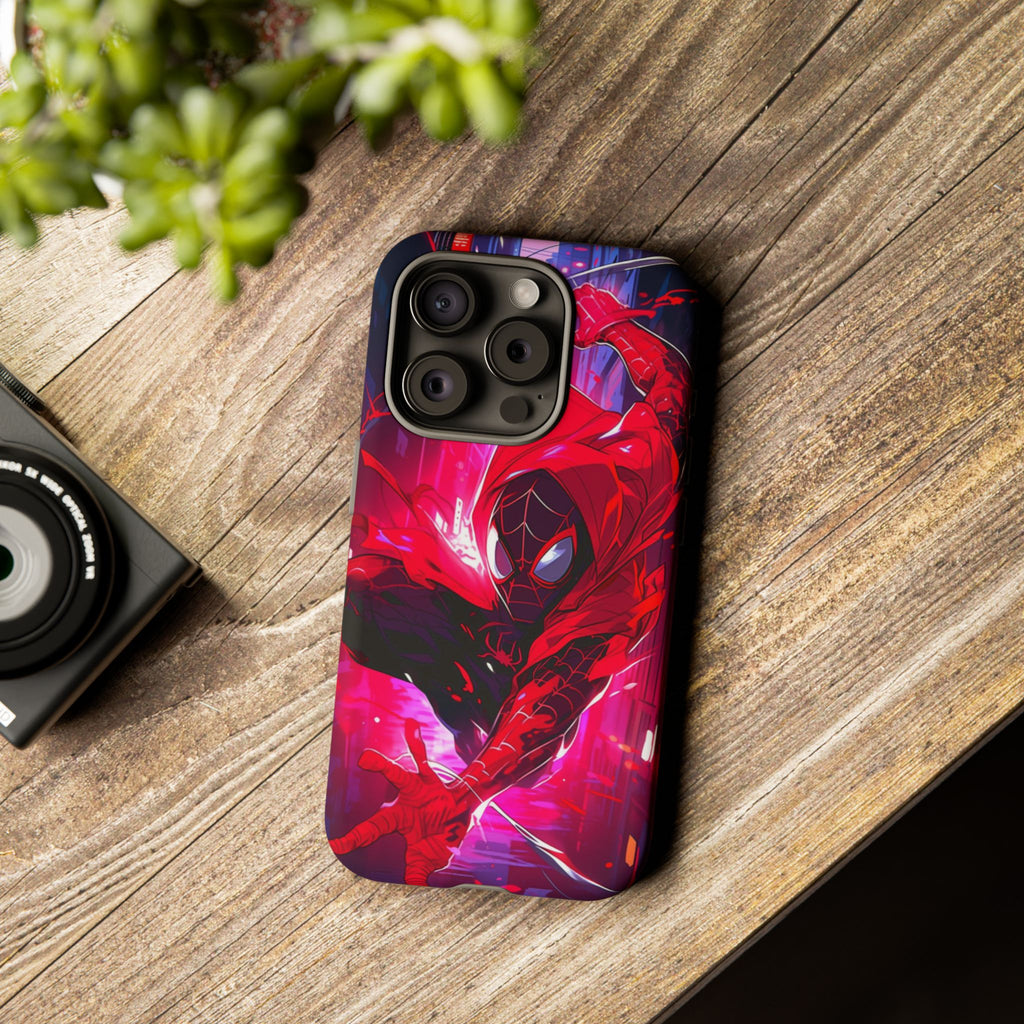 Miles Morales Spiderman Phone Case, Tough Cases for iPhones, Samsung, and Pixel