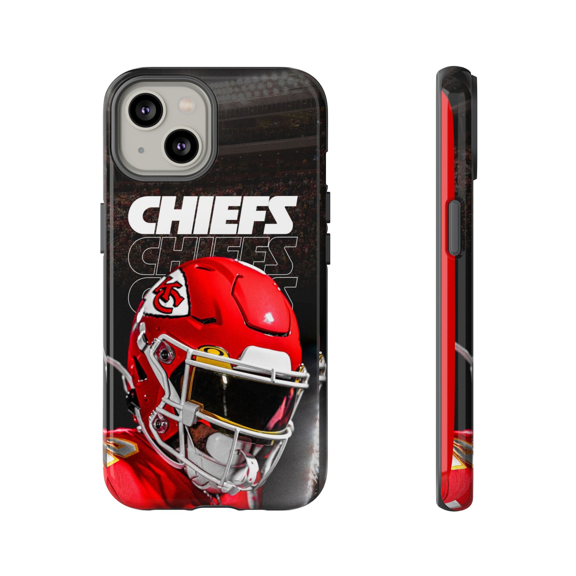 Kansas City Chiefs Football Helmet Logo Tough Cases for iPhones, Samsung, and Pixel