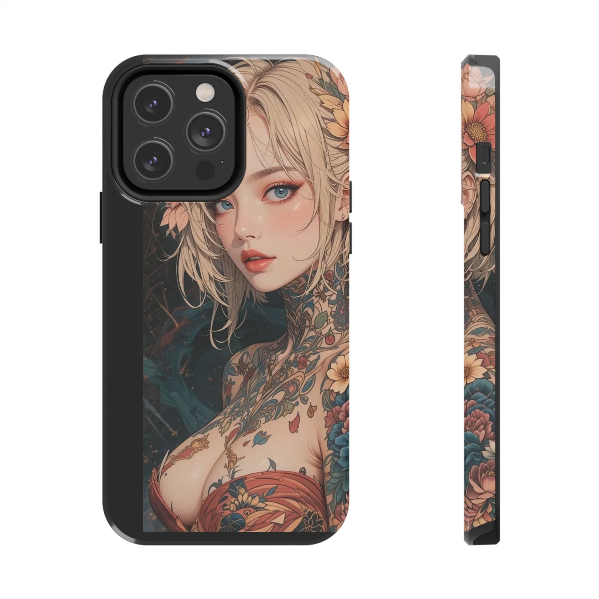 Tattoo Anime Girl Inspired Phone Cases for Iphones & Samsung Phones