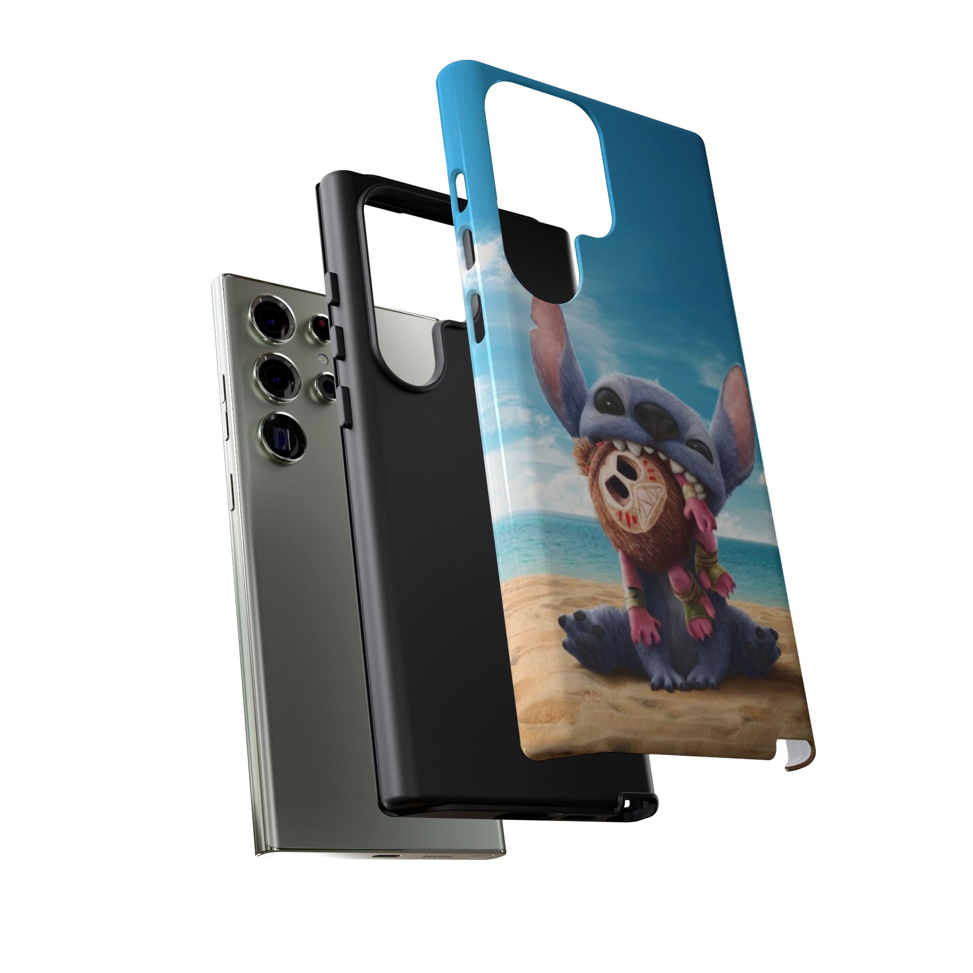 Stitch Beach Sunset Landscape Phone Case for iPhone, Samsung Galaxy, & Pixel Phones