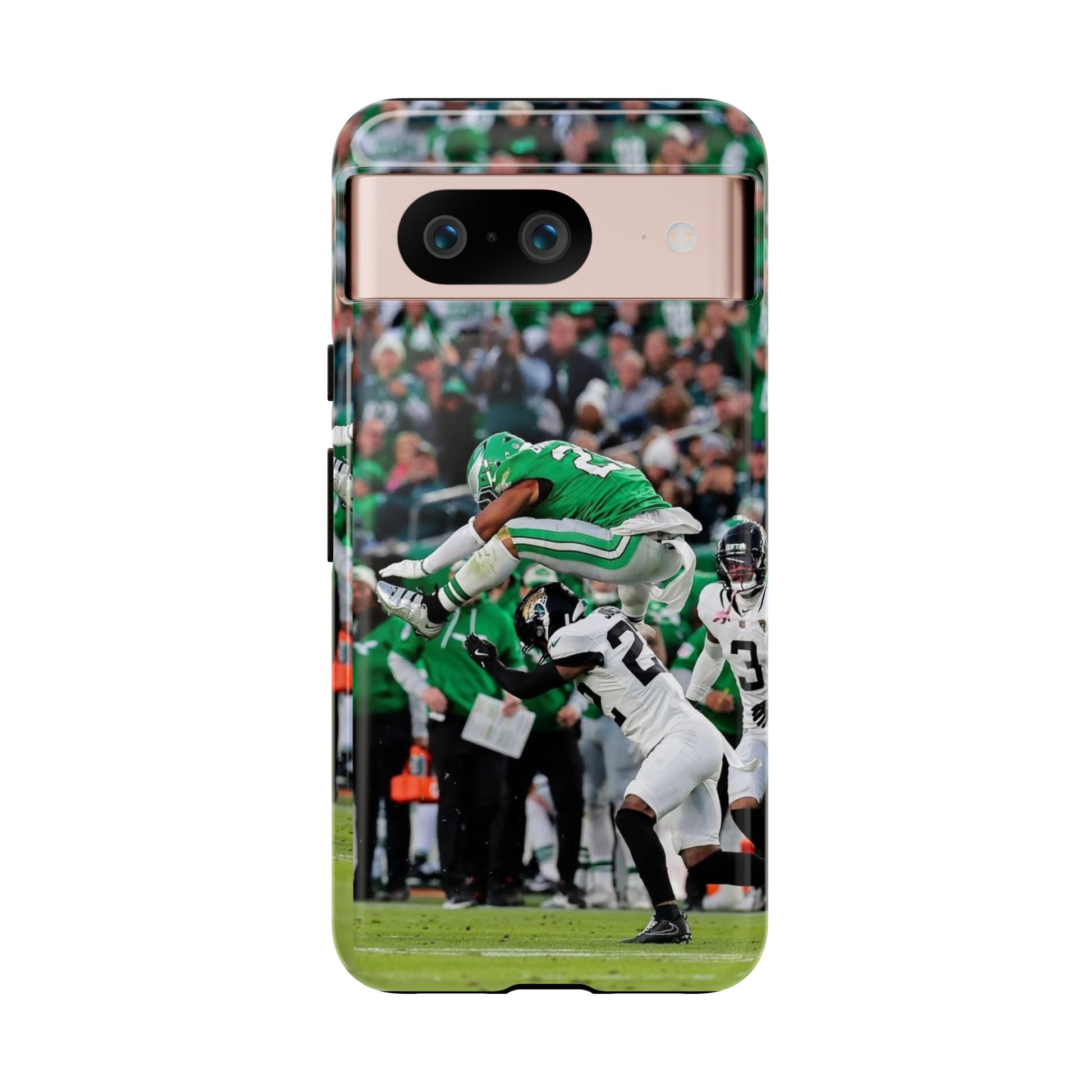 Saquon Barkley The Huddle Eagles Football Tough Cases for iPhones, Samsung, and Pixel