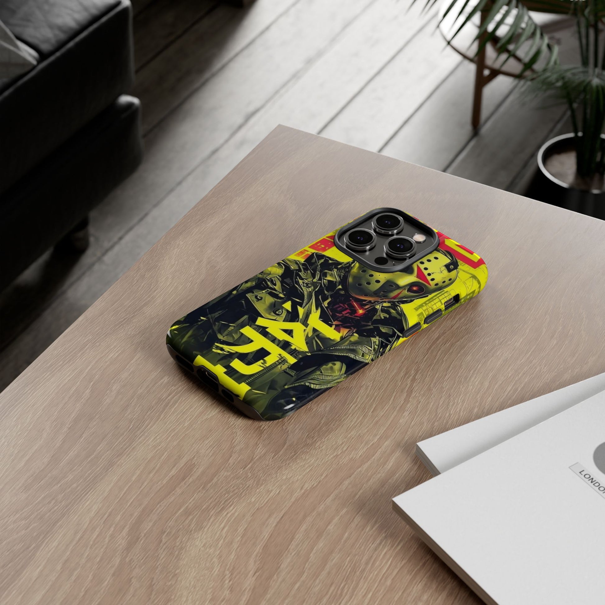 Cyberpunk X Jason Voorhees Tough Cases for iPhones, Samsung, and Pixel