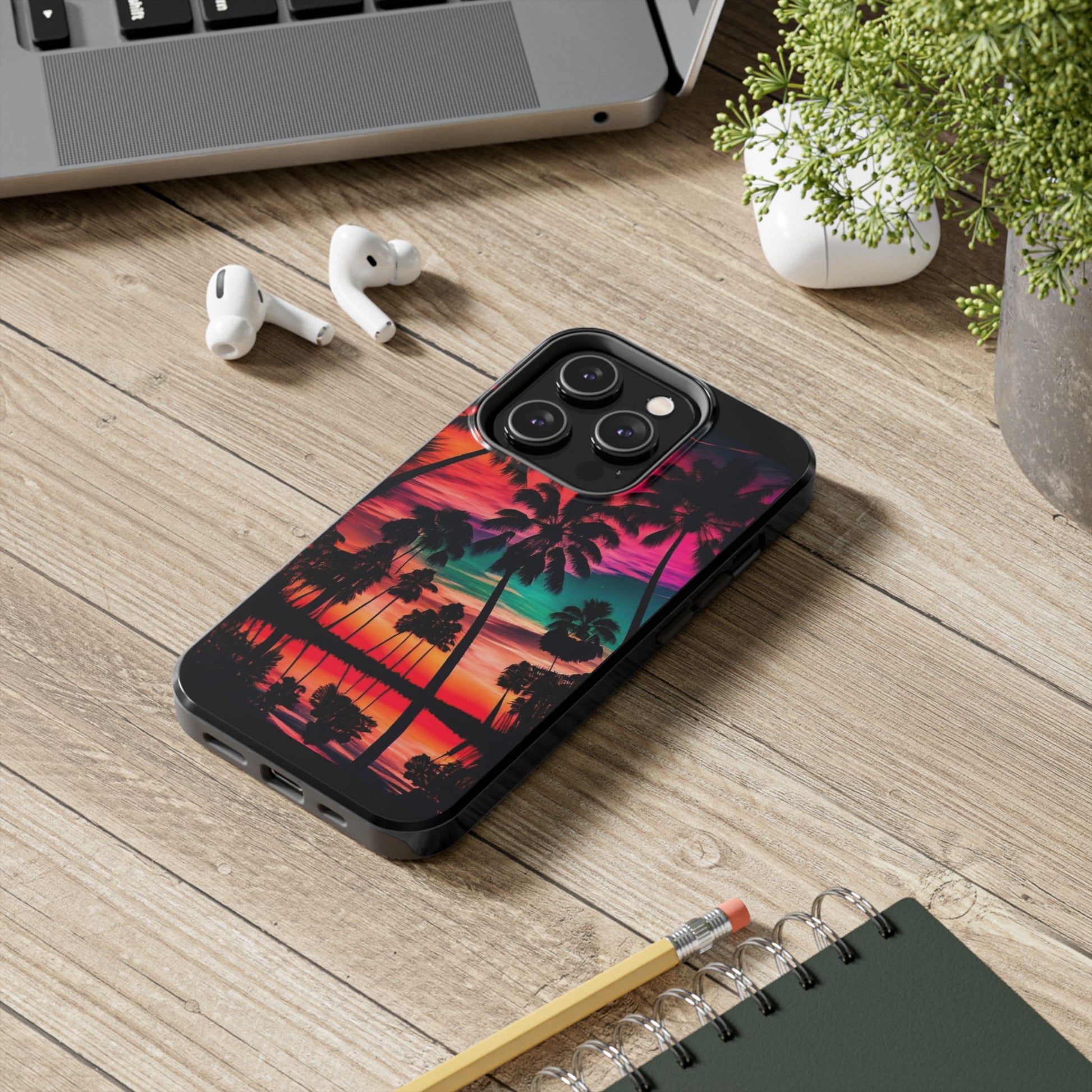 Beautiful Beach Sunset Landscape Phone Case for iPhone & Samsung Galaxy Phones