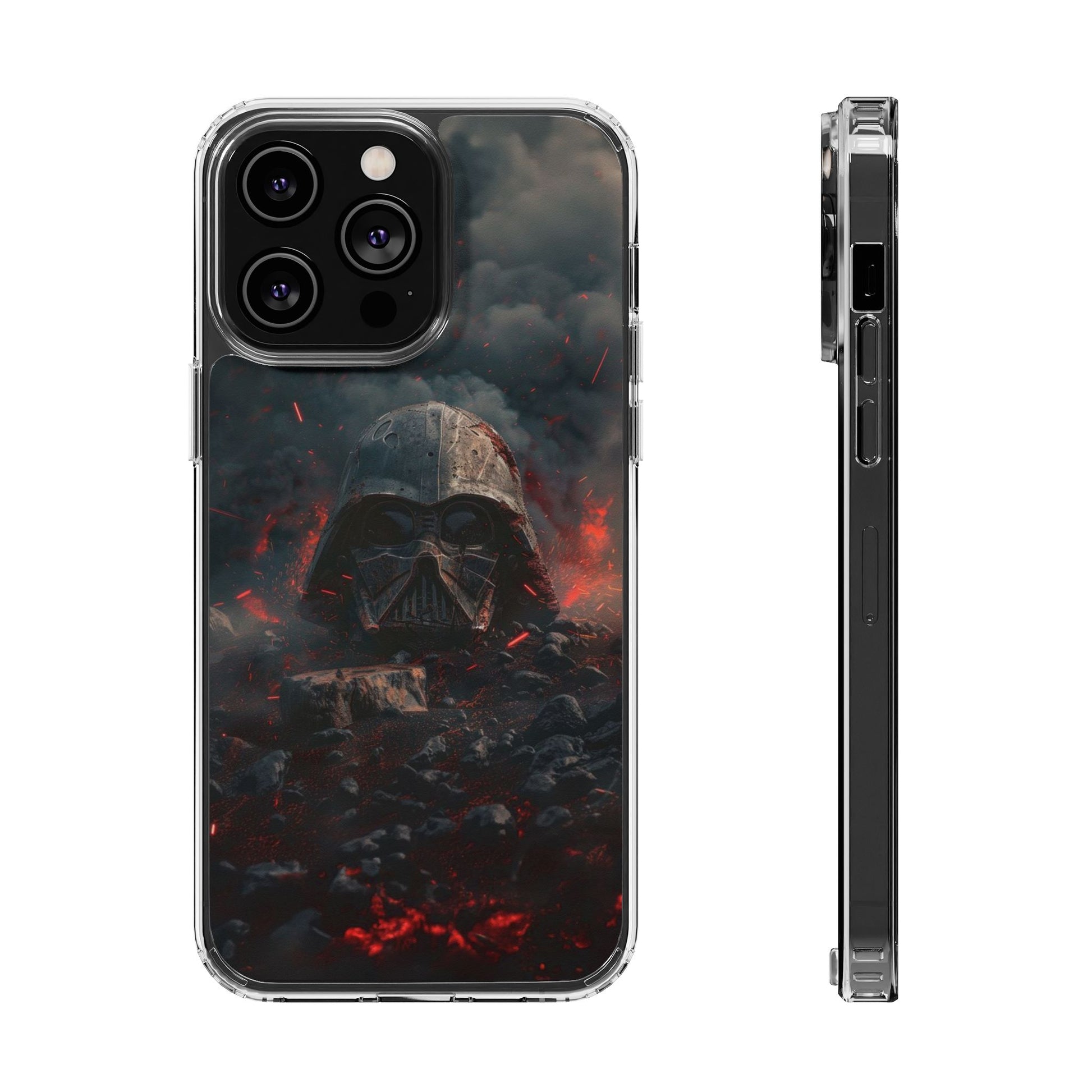Space Battle Damaged Helmet Clear Case for Space movie fans