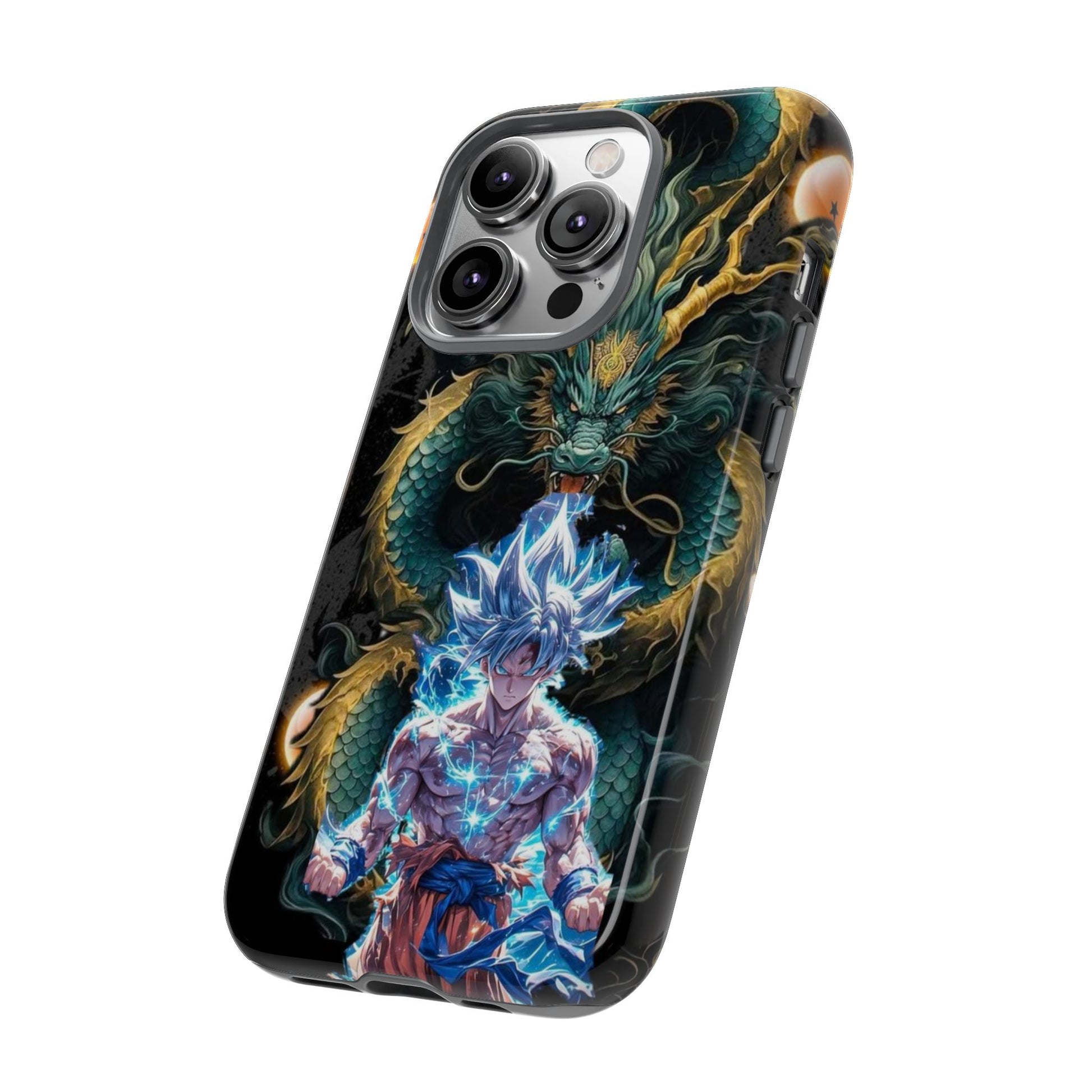 Anime Goku x Shenron Dragonball Z Tough Cases for iPhones, Samsung, and Pixel