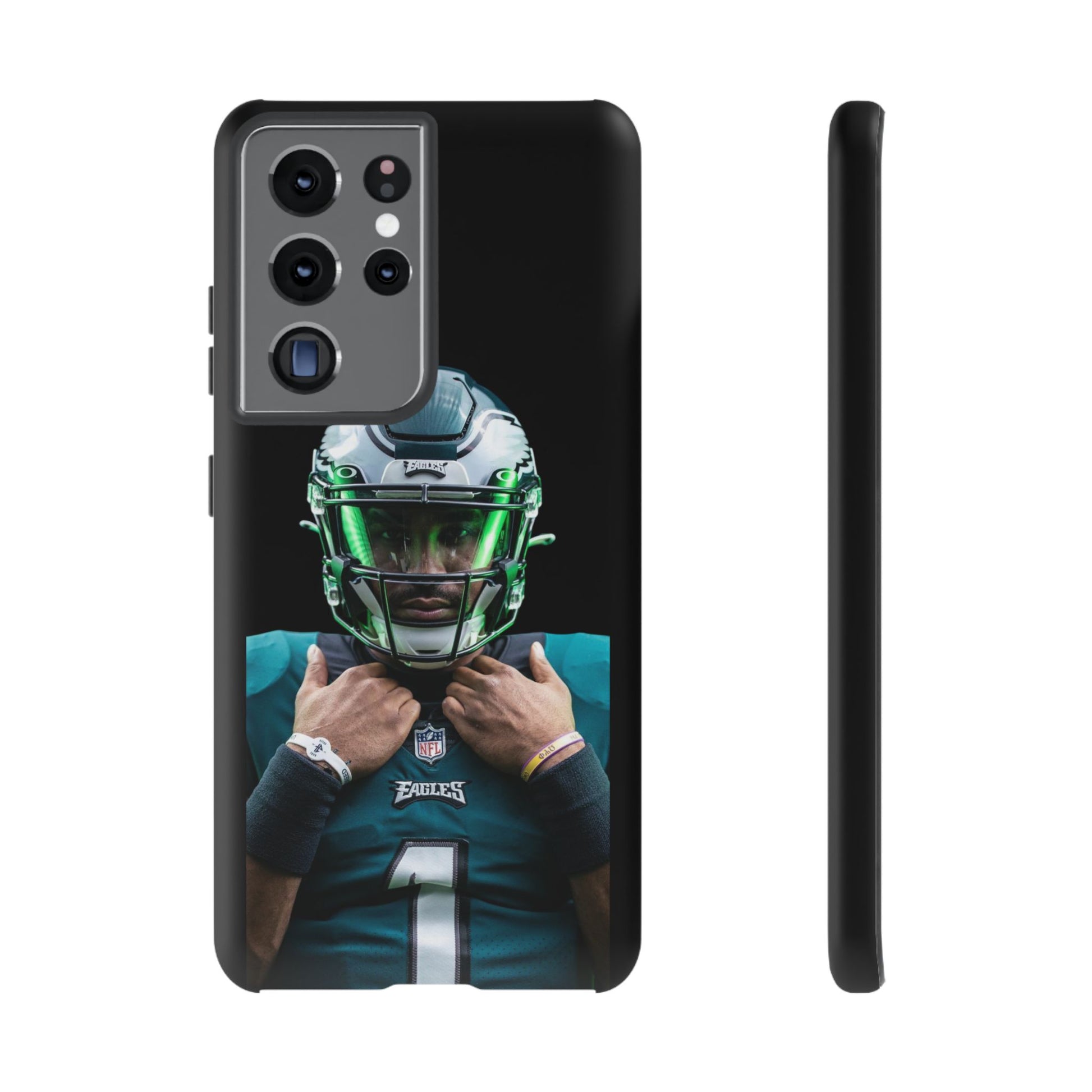 Eagles Football Jalen Hurts Tough Cases for iPhones, Samsung, and Pixel