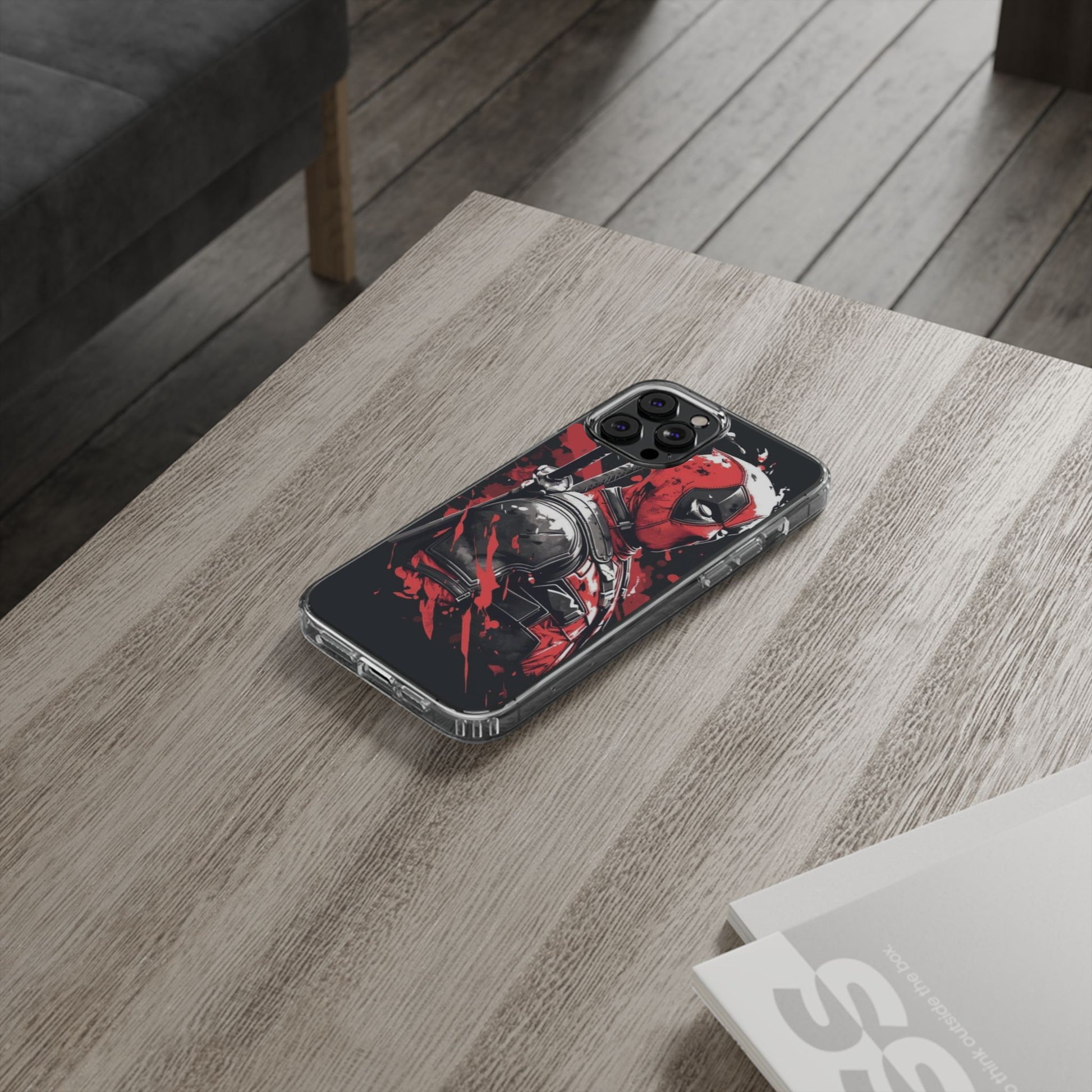 Phone Case, Deadpool Inspired, Iphone, Samsung, Marvel Gift, Comic Book Fan,