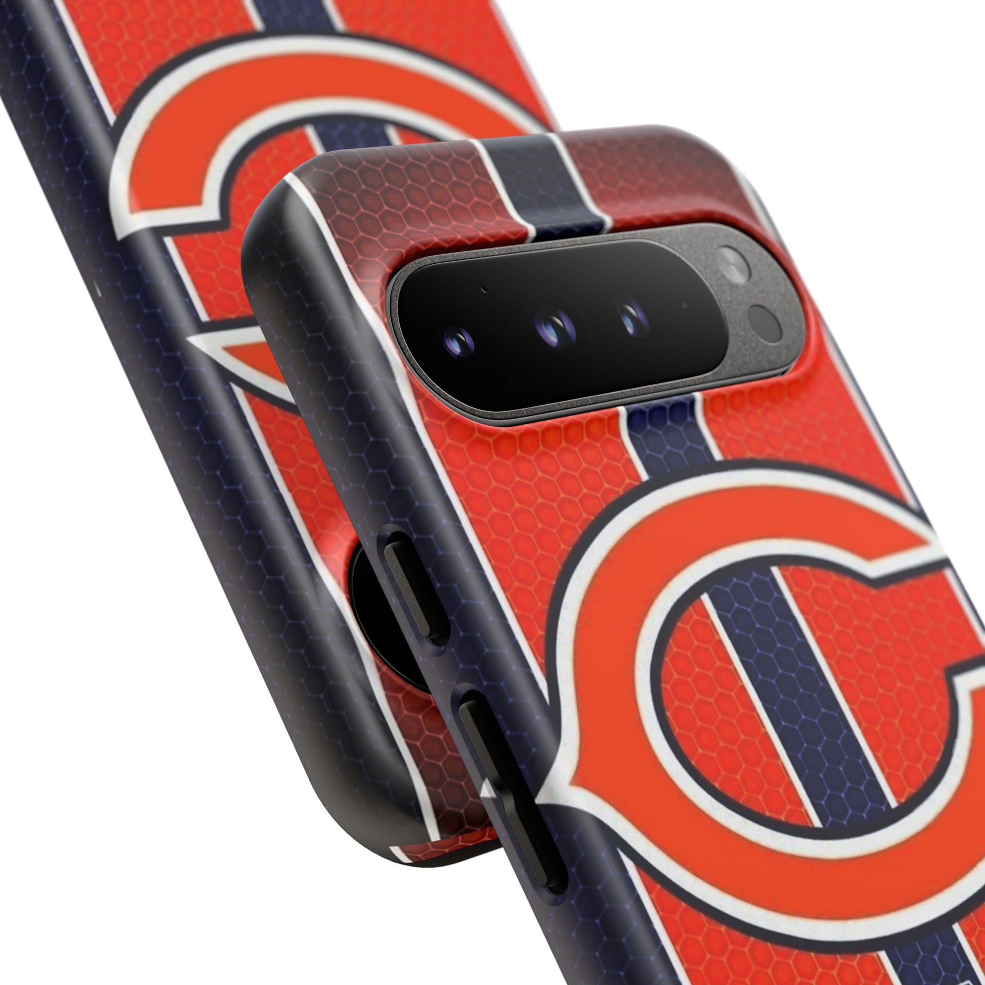 Chicago Bears Stripes Football Phone Case, Tough Cases for iPhones, Samsung, and Pixel