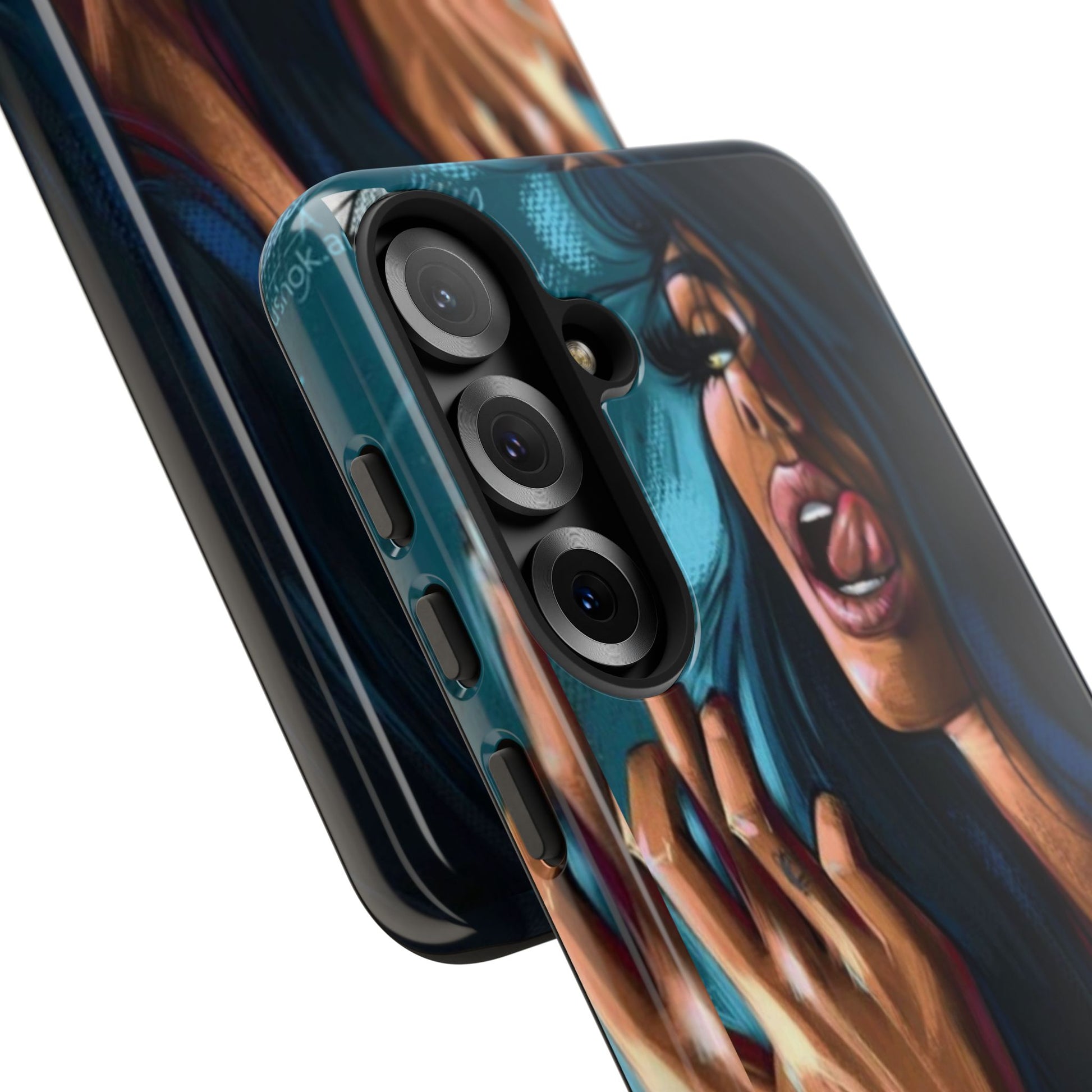 Tough Girl Theme Urban Design Cases for iPhones, Samsung, and Pixel