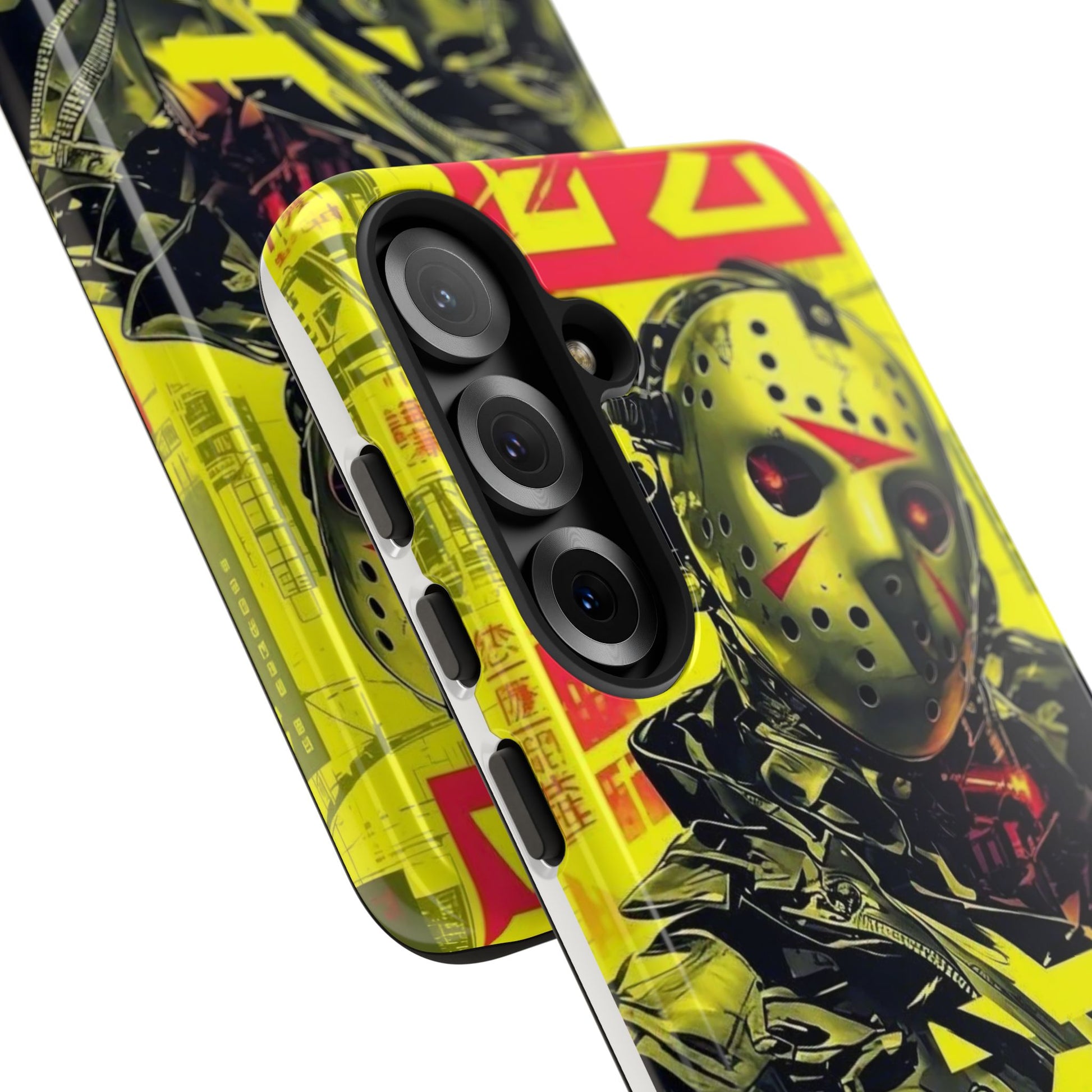 Cyberpunk X Jason Voorhees Tough Cases for iPhones, Samsung, and Pixel