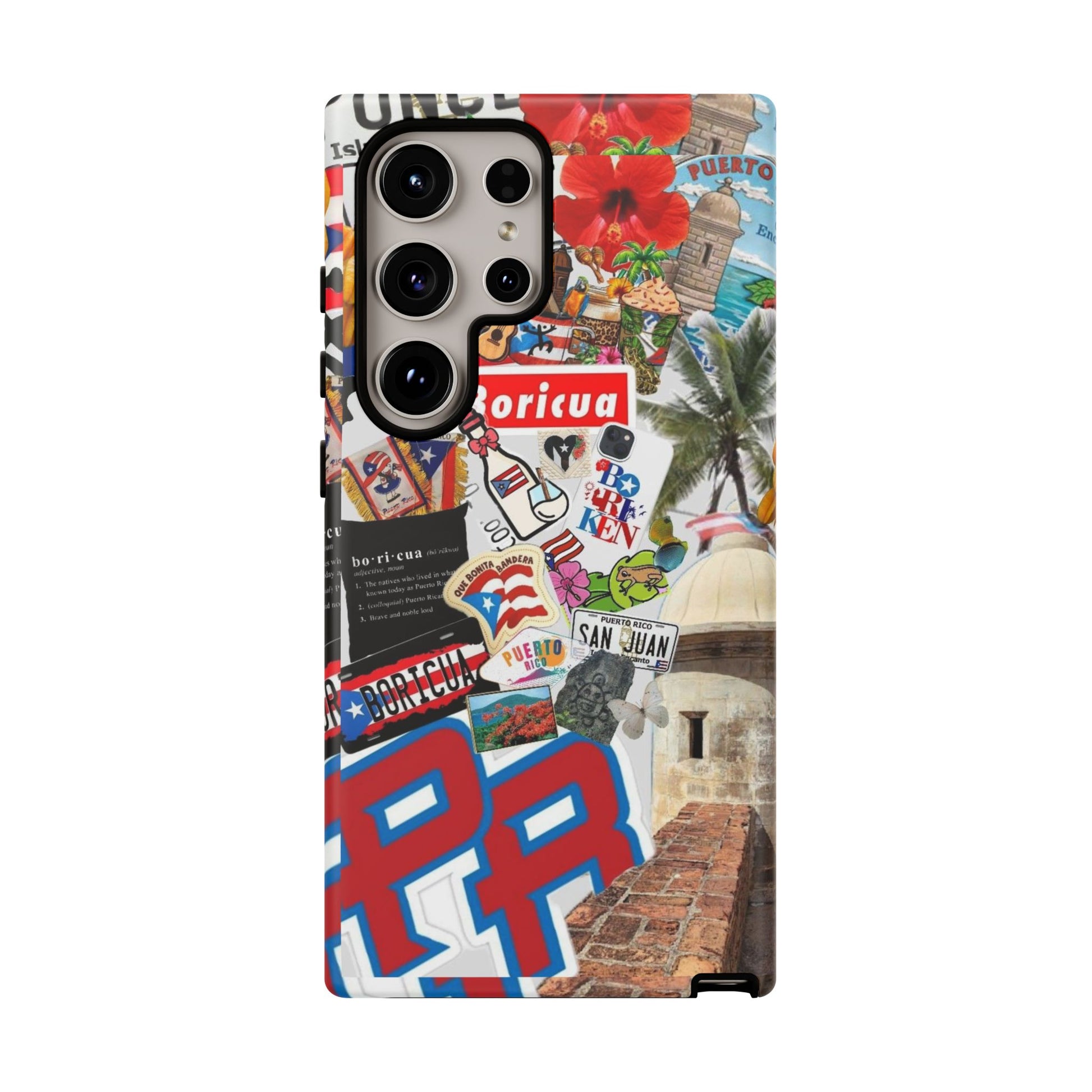 Puerto Rico Boricua Art Tough Cases for iPhones, Samsung, and Pixel