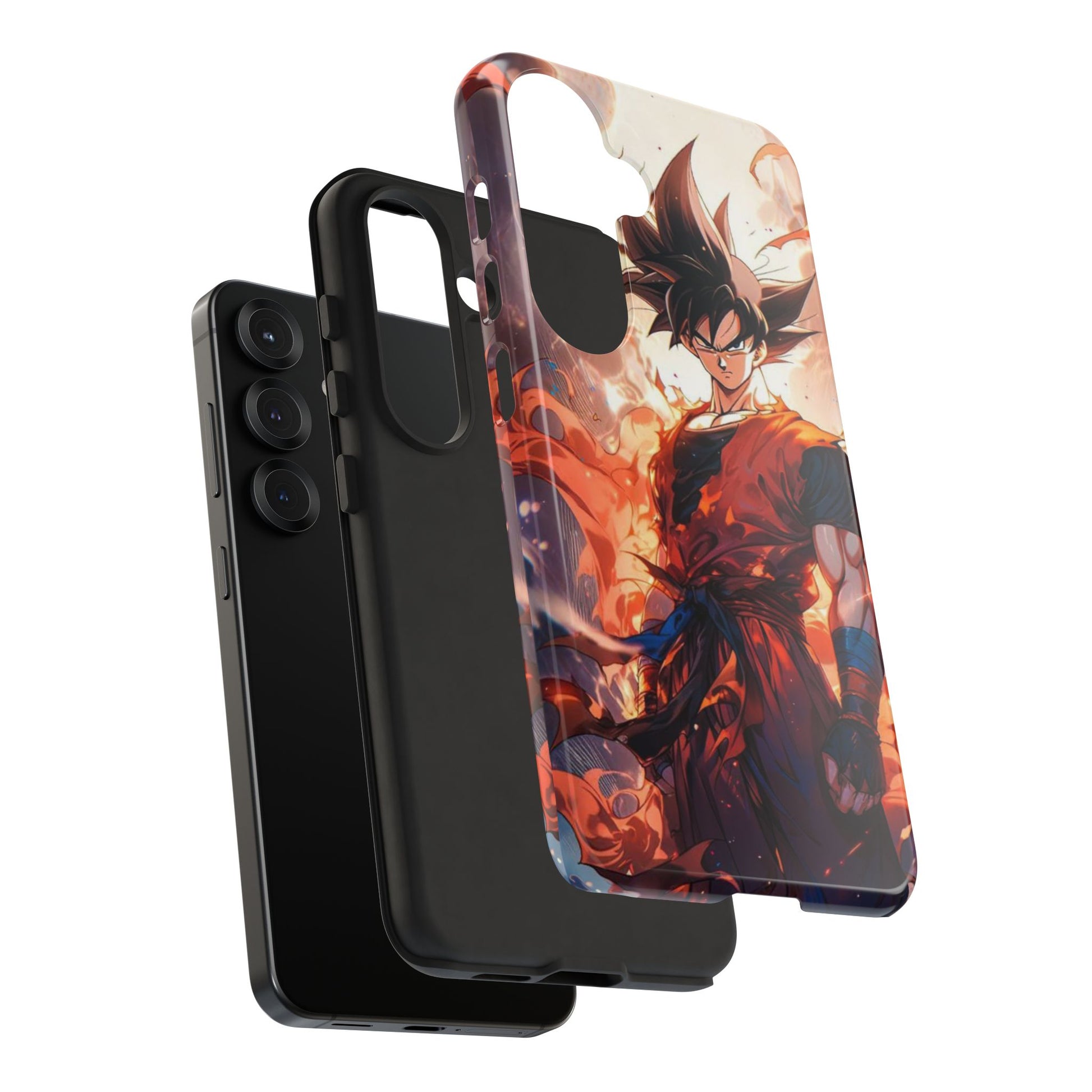 Anime Manga Dragon Ball Z Goku Tough Cases for iPhones, Samsung, and Pixel