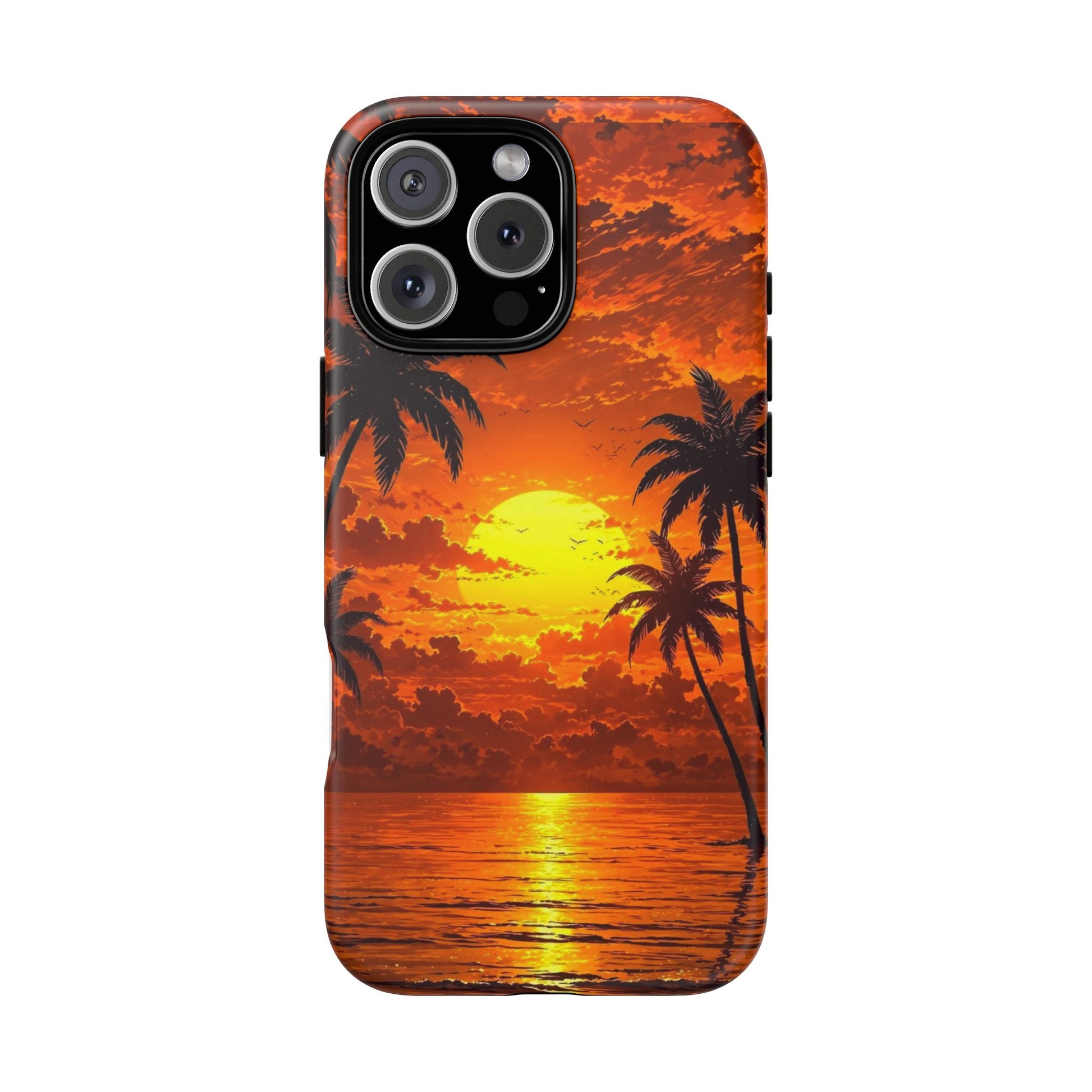 Beautiful Beach Sunset Tough Cases for iPhones, Samsung, and Pixel