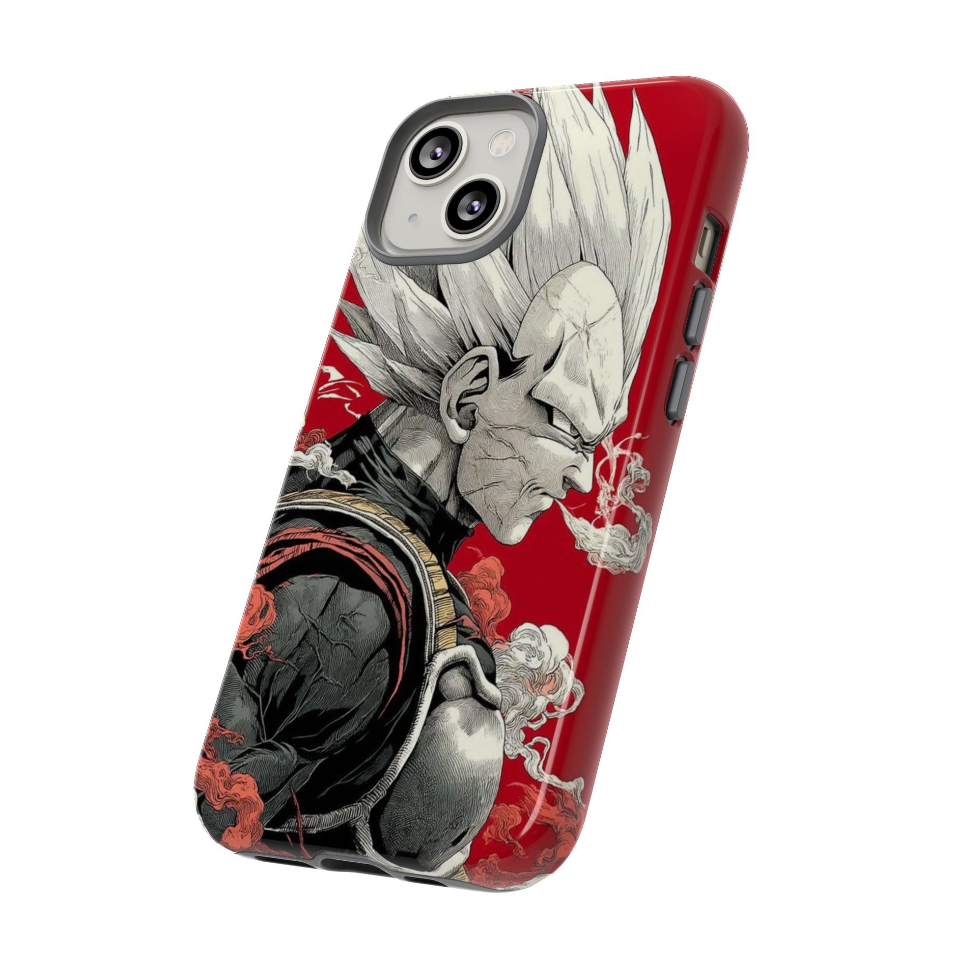 Dragon Ball Z Vegeta Anime Tough Cases for iPhones, Samsung, and Pixel