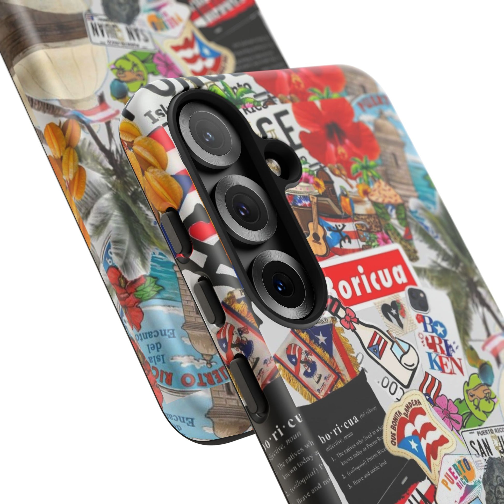 Puerto Rico Boricua Art Tough Cases for iPhones, Samsung, and Pixel